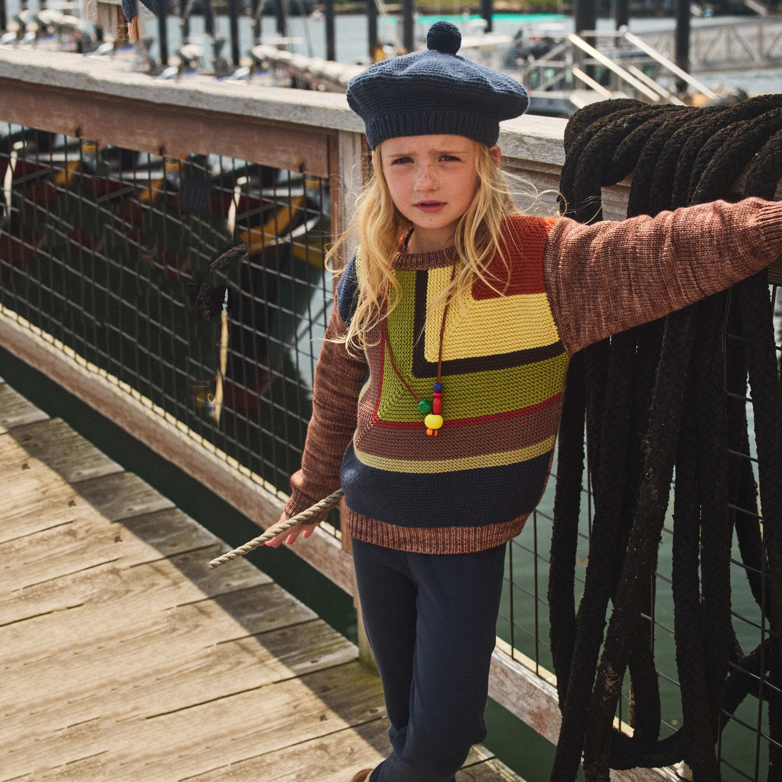 Misha & Puff-Big Mitered Square Sweater Affogato