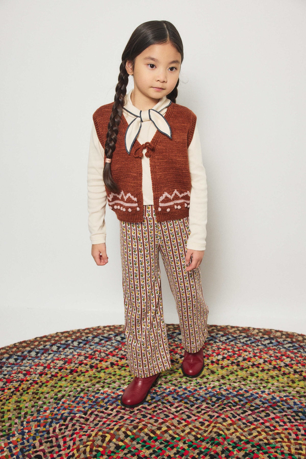 Misha & Puff-Zig Zag Vest Cedar