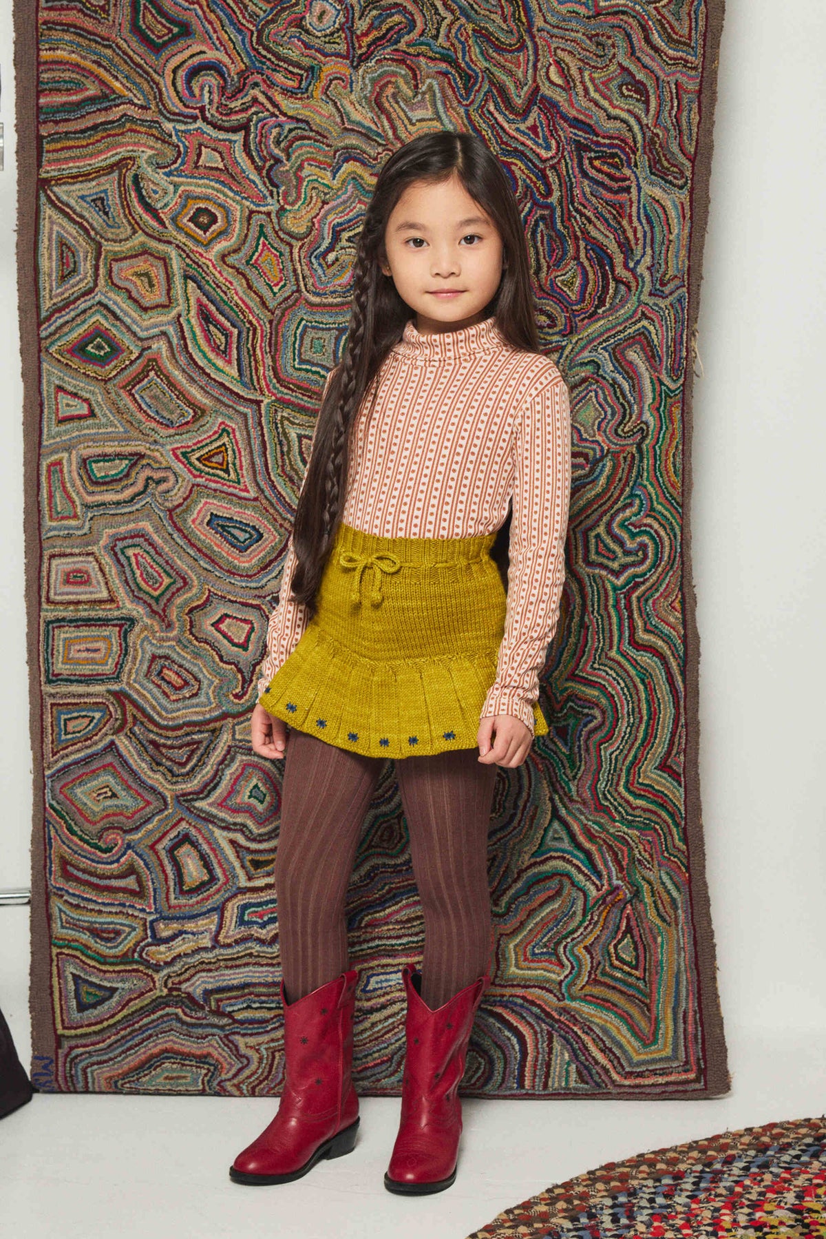 Misha & Puff-Étoile Skating Pond Skirt Pistachio