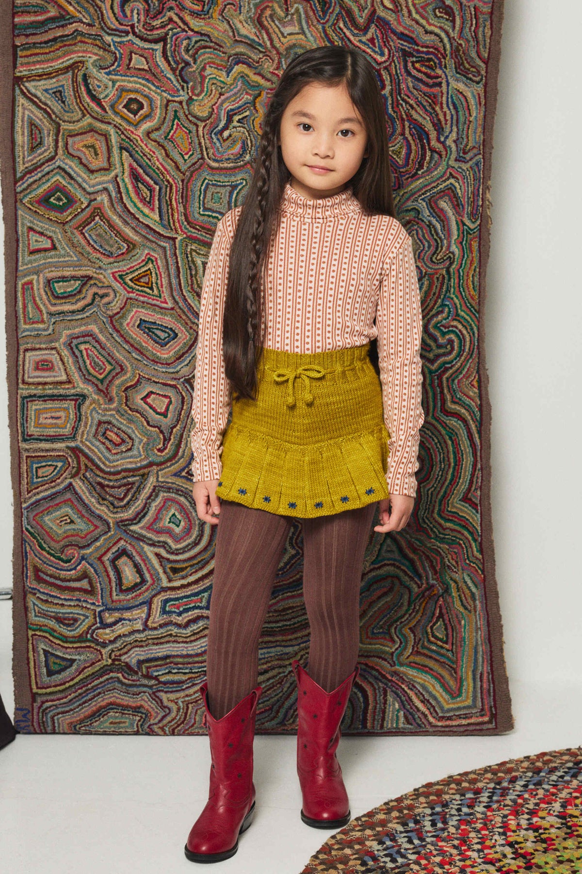 Misha & Puff-Étoile Skating Pond Skirt Pistachio