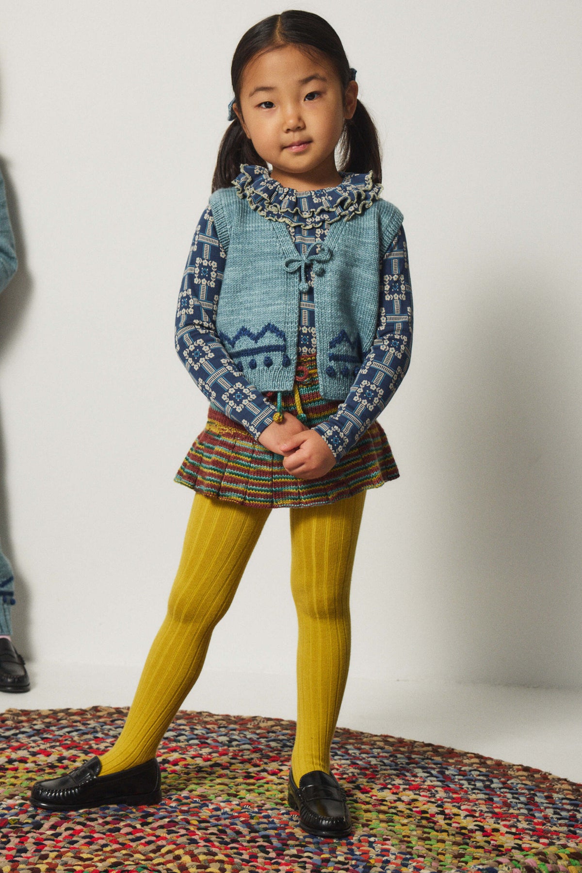 Misha & Puff-Zig Zag Vest Slate