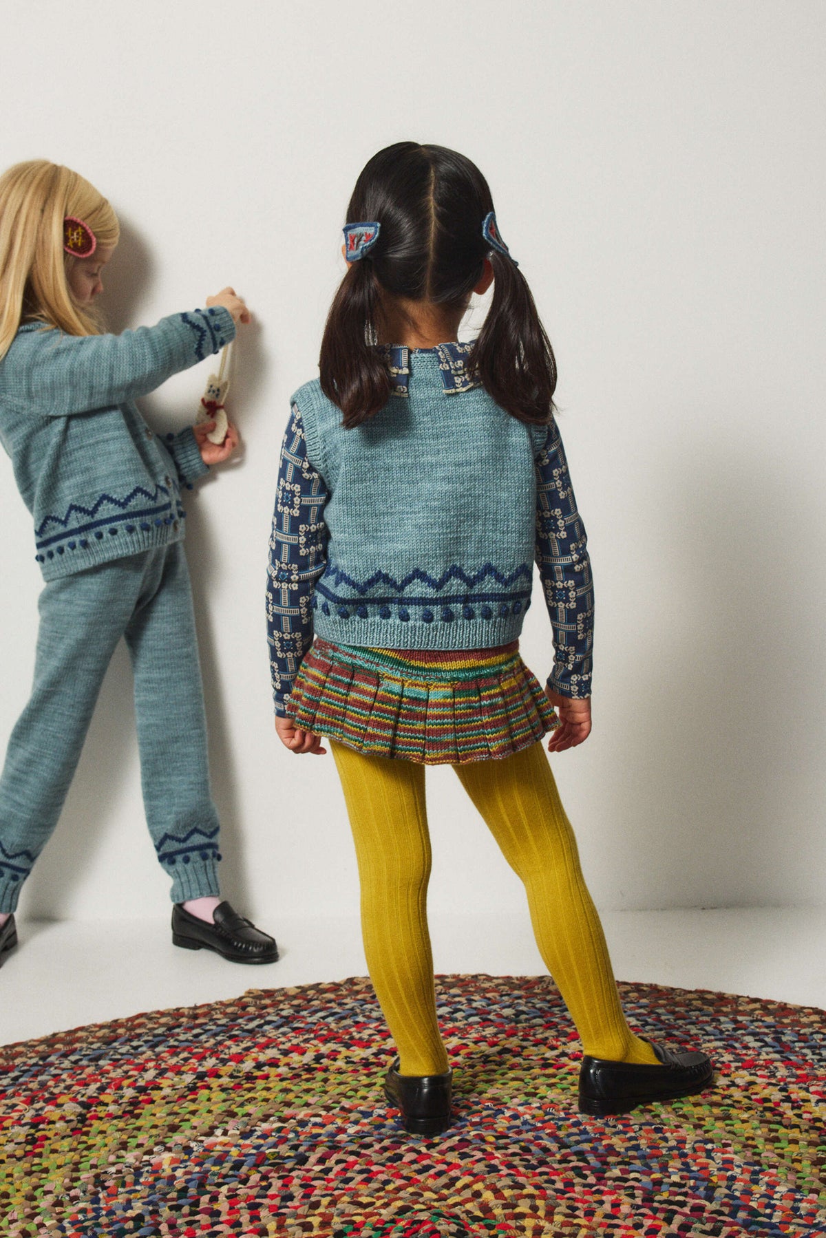 Misha & Puff-Zig Zag Vest Slate