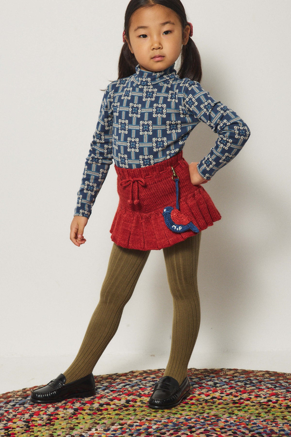 Misha & Puff-Skating Pond Skirt Garnet