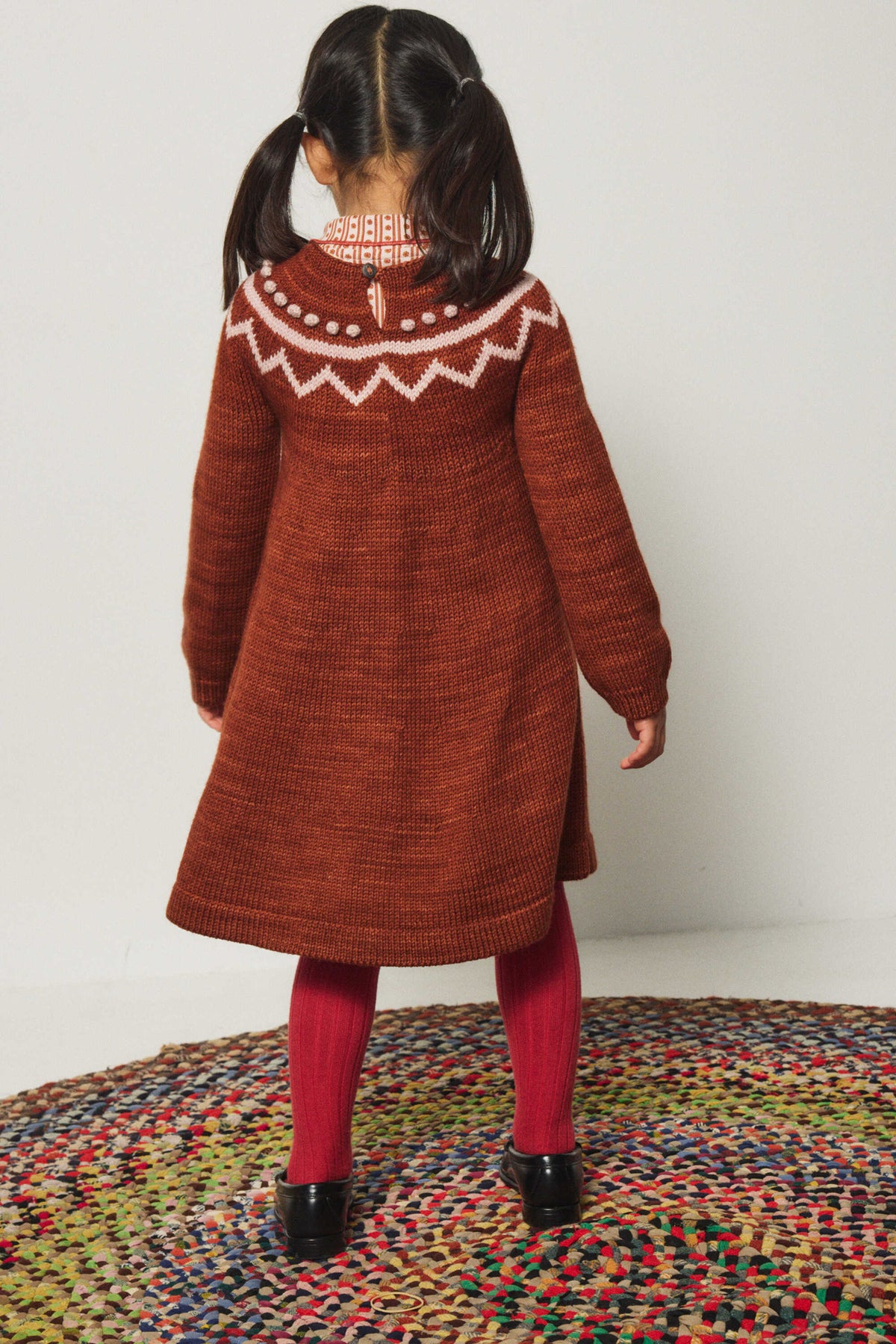Misha & Puff-Zig Zag Dress Cedar