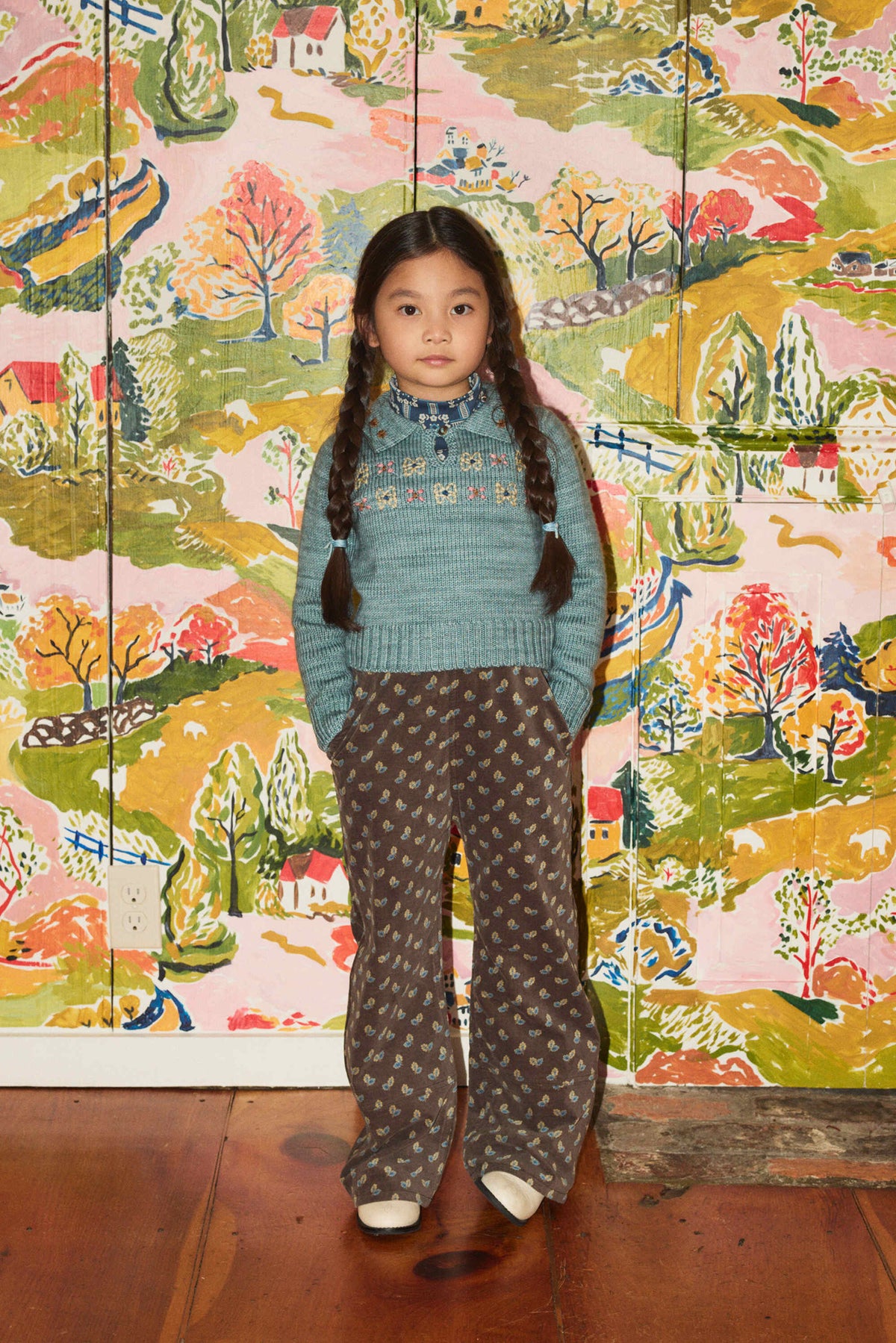 Misha & Puff-Floret Leonie Sweater Slate