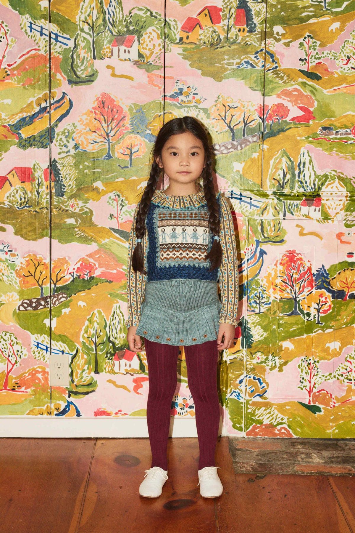 Misha & Puff-Étoile Skating Pond Skirt Slate