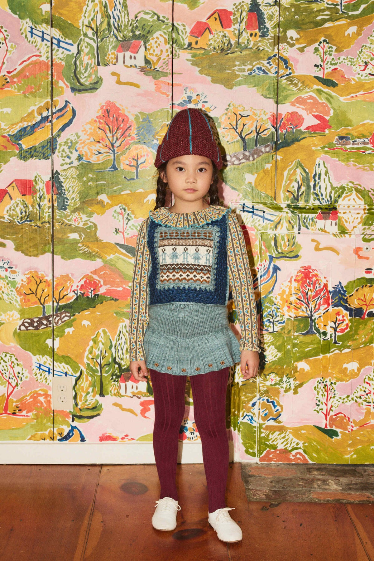 Misha & Puff-Étoile Skating Pond Skirt Slate