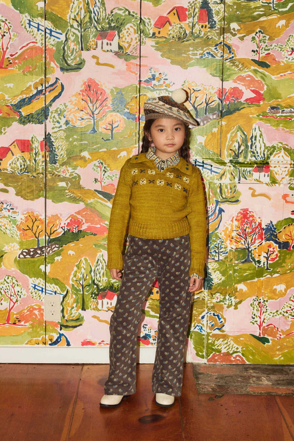 Misha & Puff-Floret Leonie Sweater Pistachio
