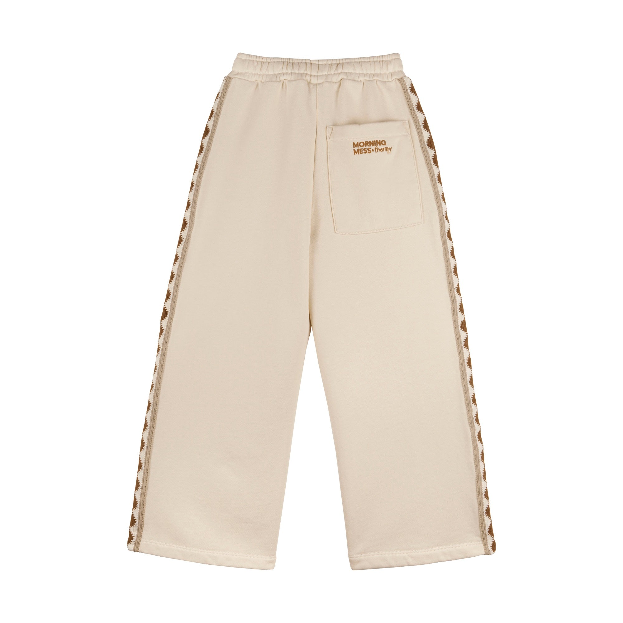Morning Mess Therapy-Chiara Wide Leg Sweatpants Buttermilk