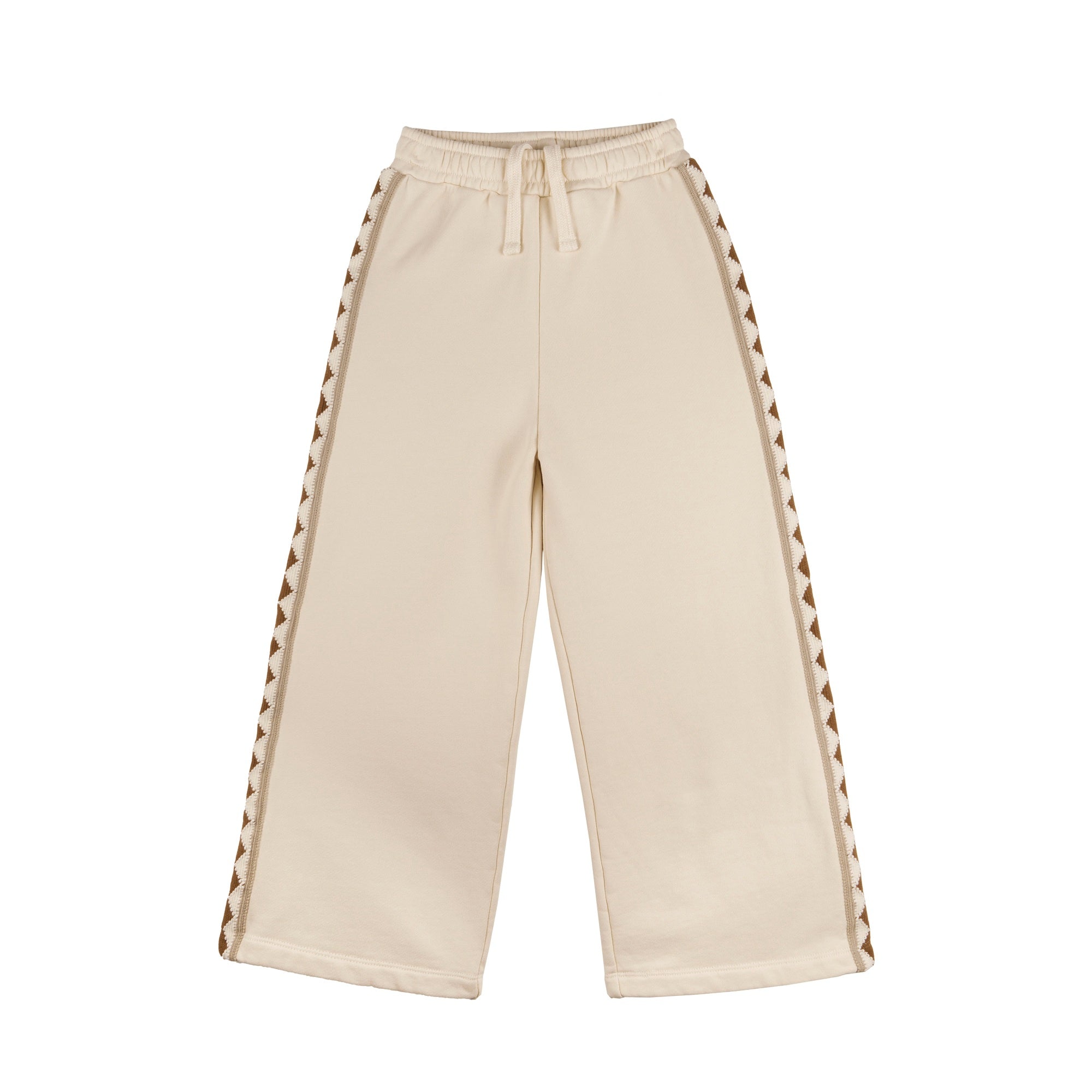 Morning Mess Therapy-Chiara Wide Leg Sweatpants Buttermilk