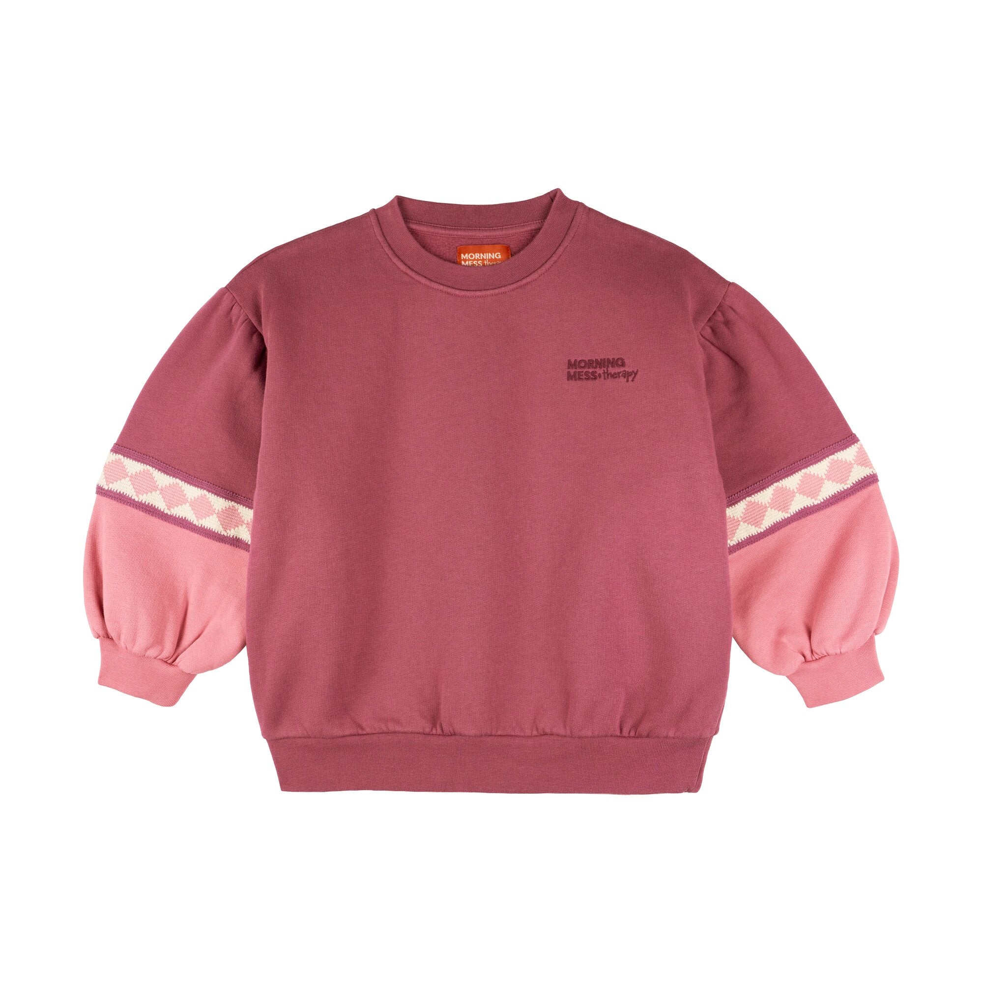 Morning Mess Therapy-Girls Mati Sweatshirt Mauve