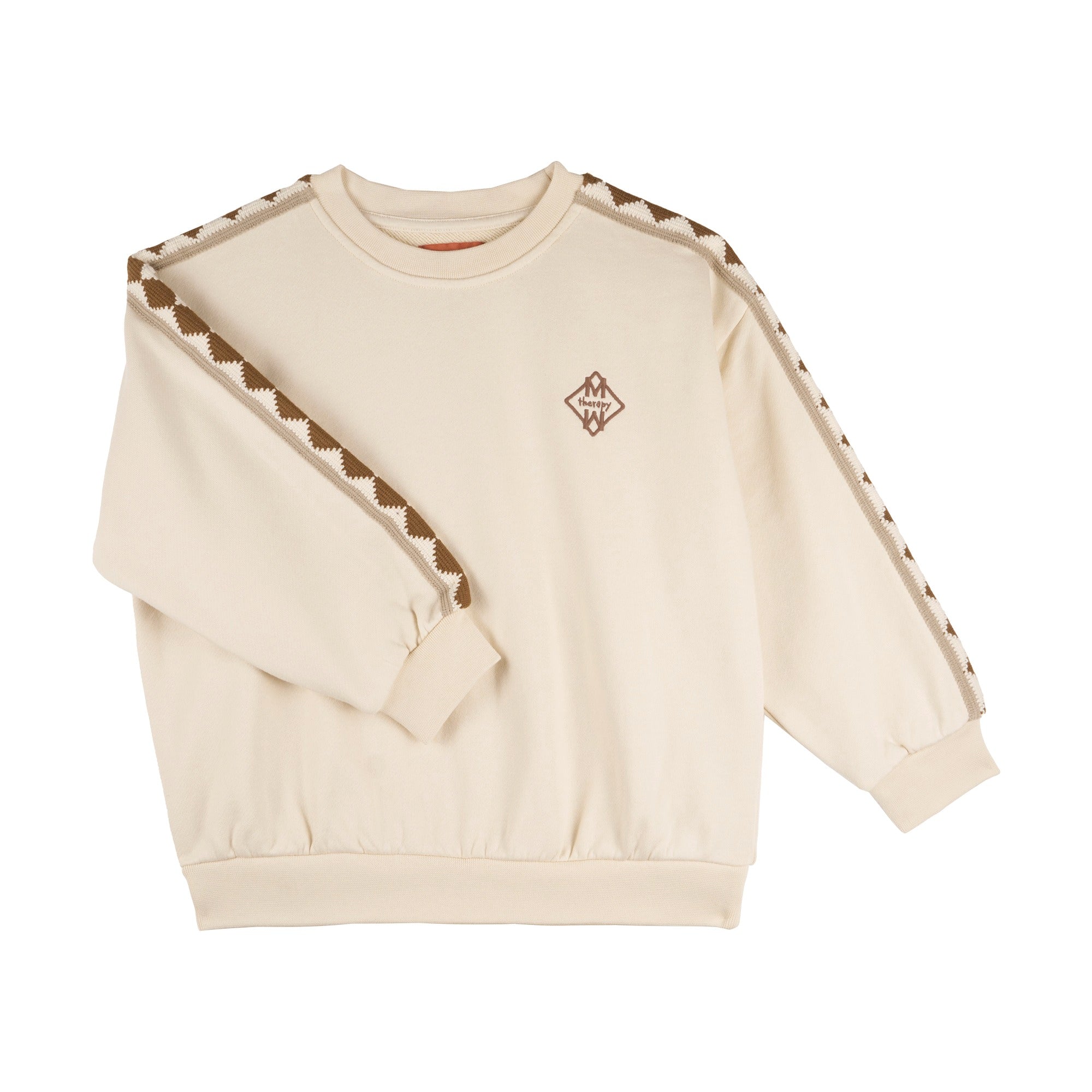 Morning Mess Therapy-Nico Sweatshirt Ocersize Balloon Fit Buttermilk