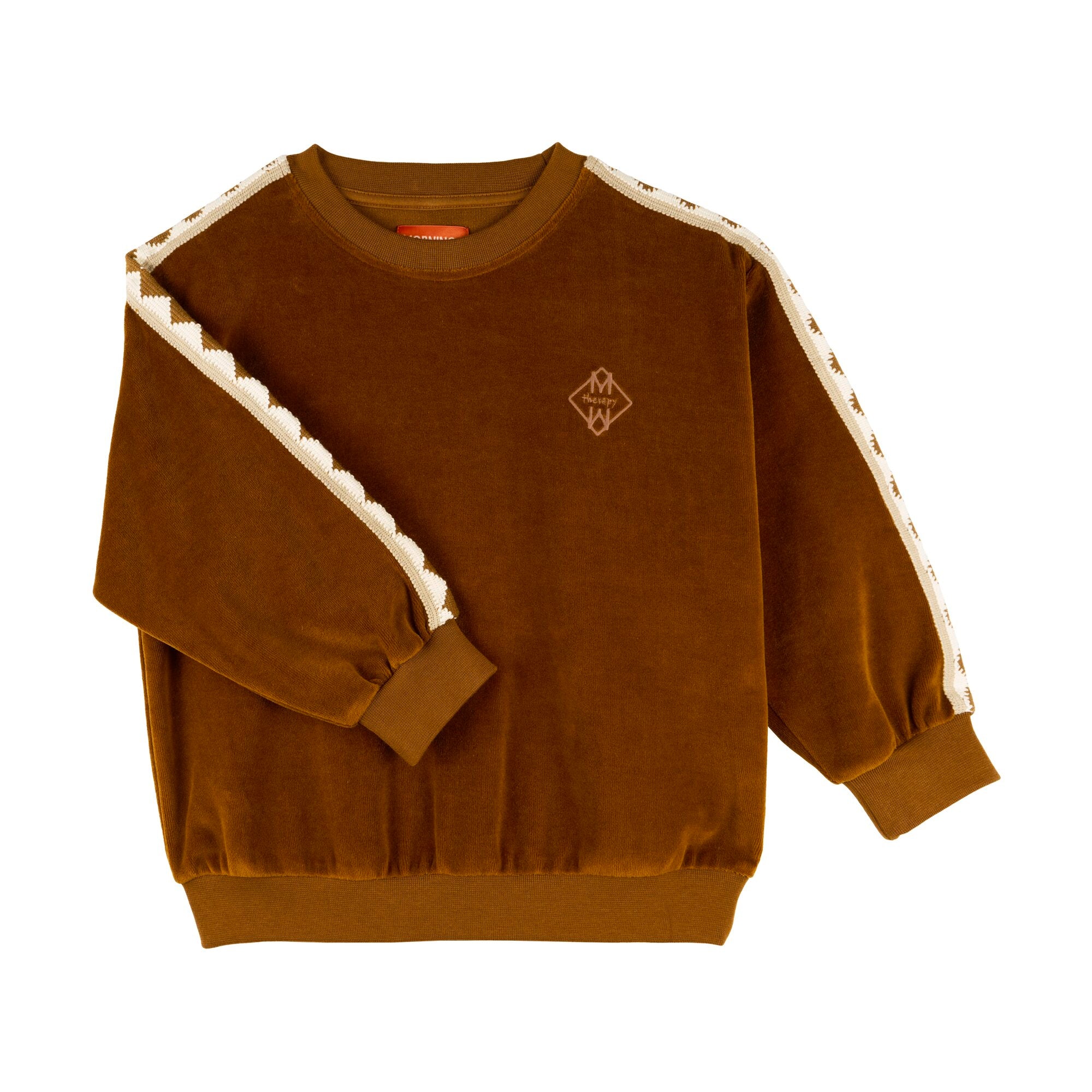 Morning Mess Therapy-Nico Sweatshirt Ocersize Balloon Fit Caramel Velvet
