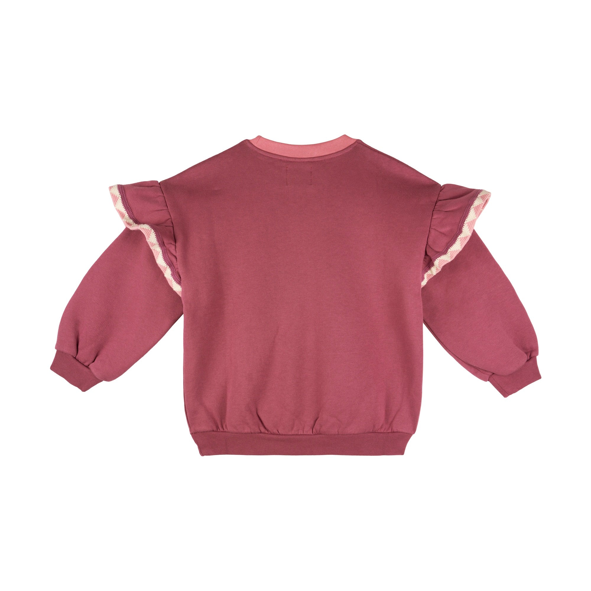 Morning Mess Therapy-Girls Poppy Sweatshirt Balloon Relaxed Fit Mauve