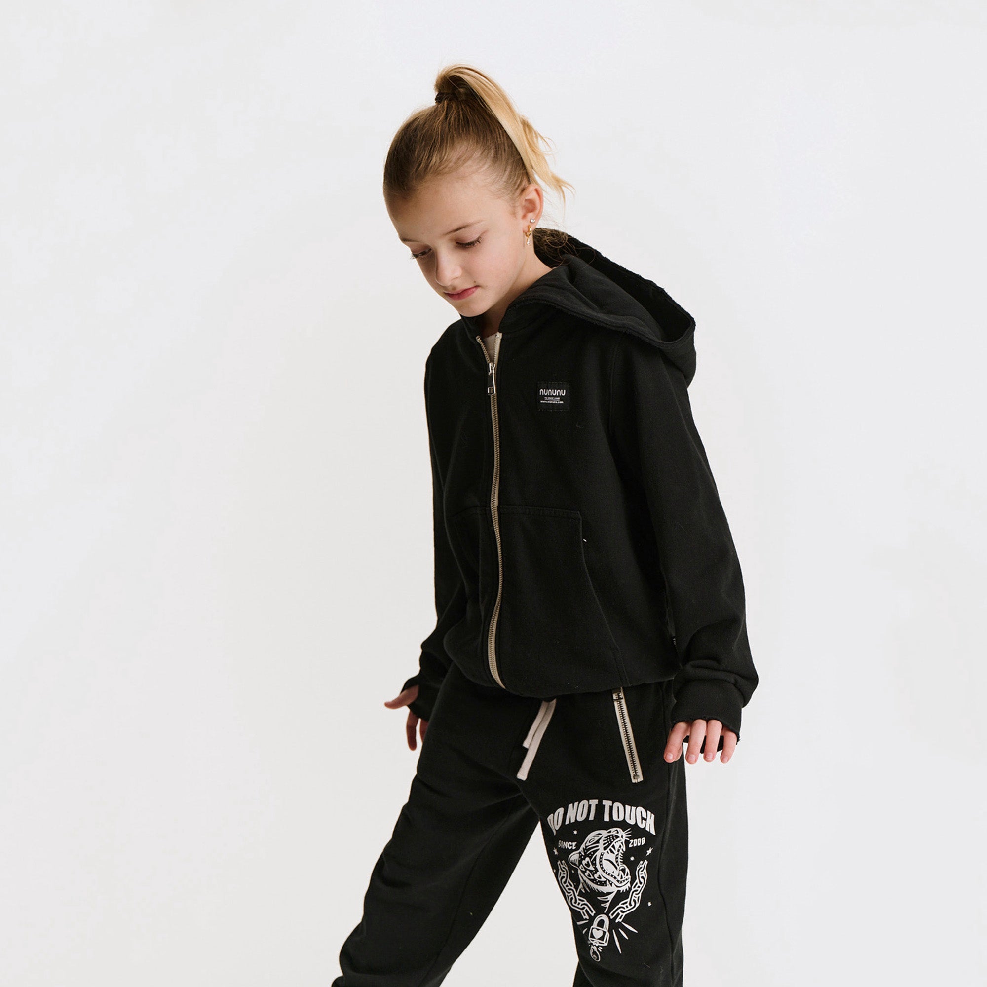 Nununu-Love Nu Zip Hoodie Black