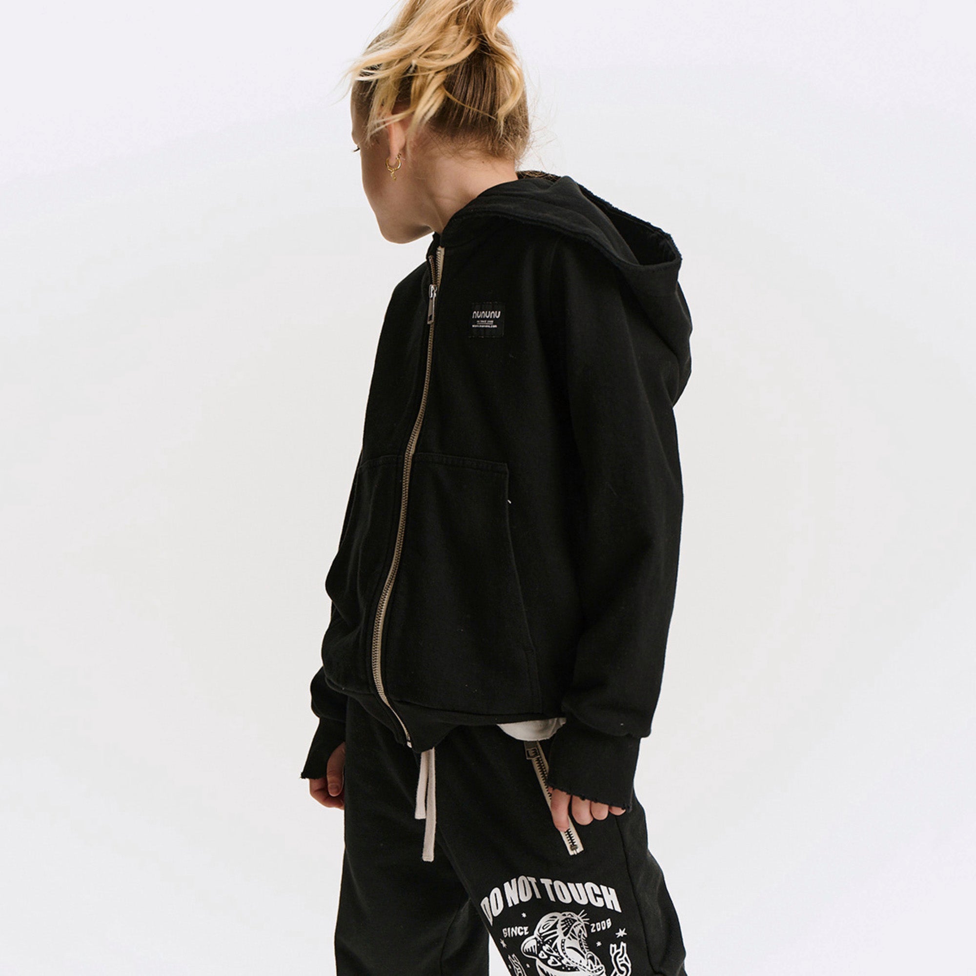 Nununu-Love Nu Zip Hoodie Black