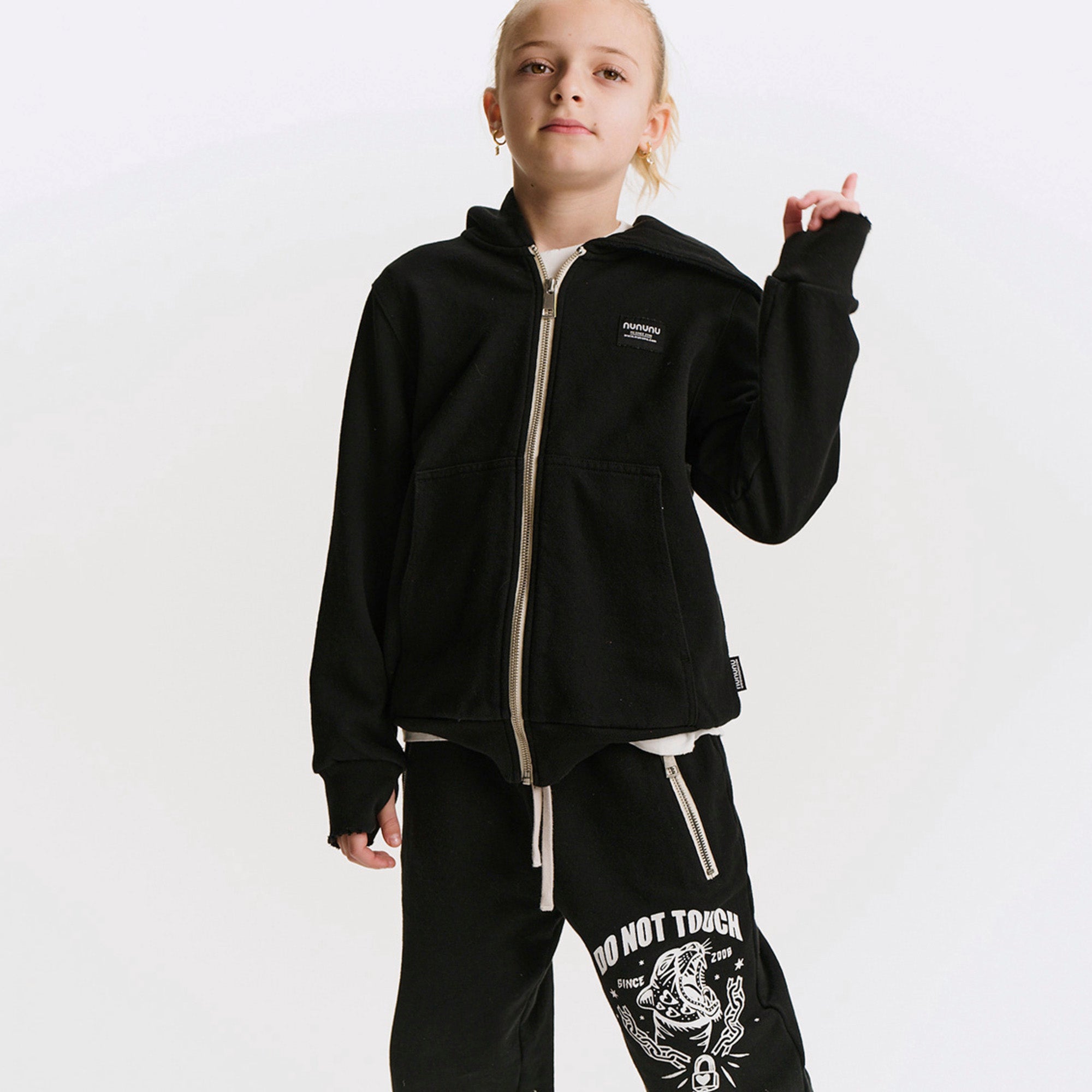 Nununu-Love Nu Zip Hoodie Black