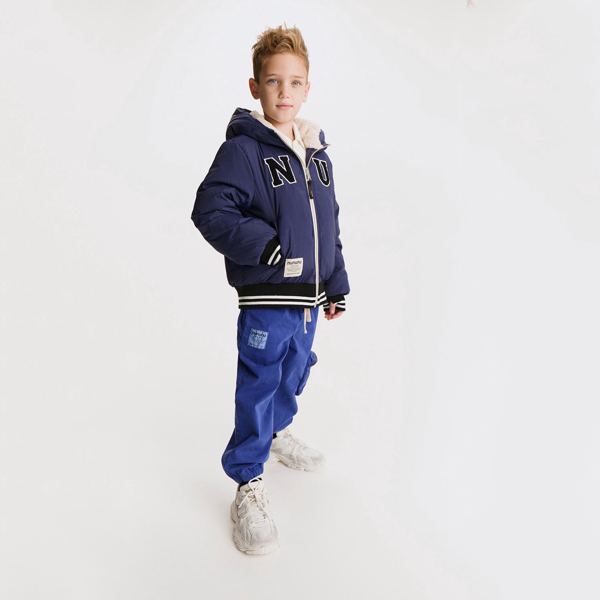 Nununu-Square Pocket Pants Blue