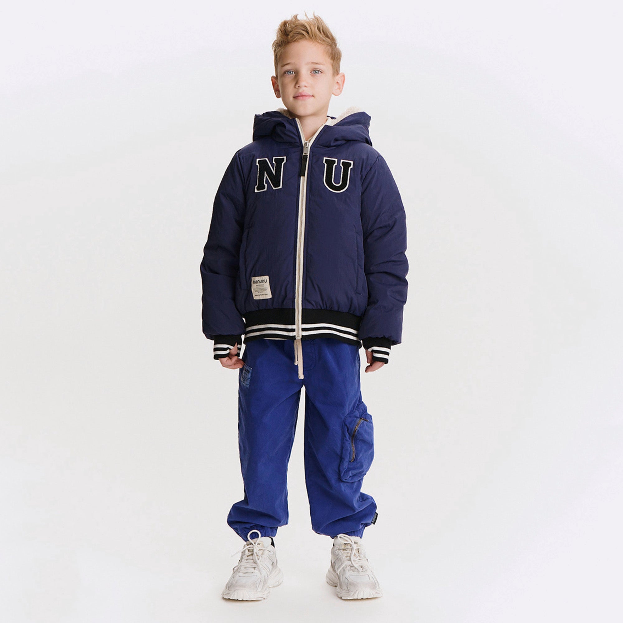 Nununu-Square Pocket Pants Blue
