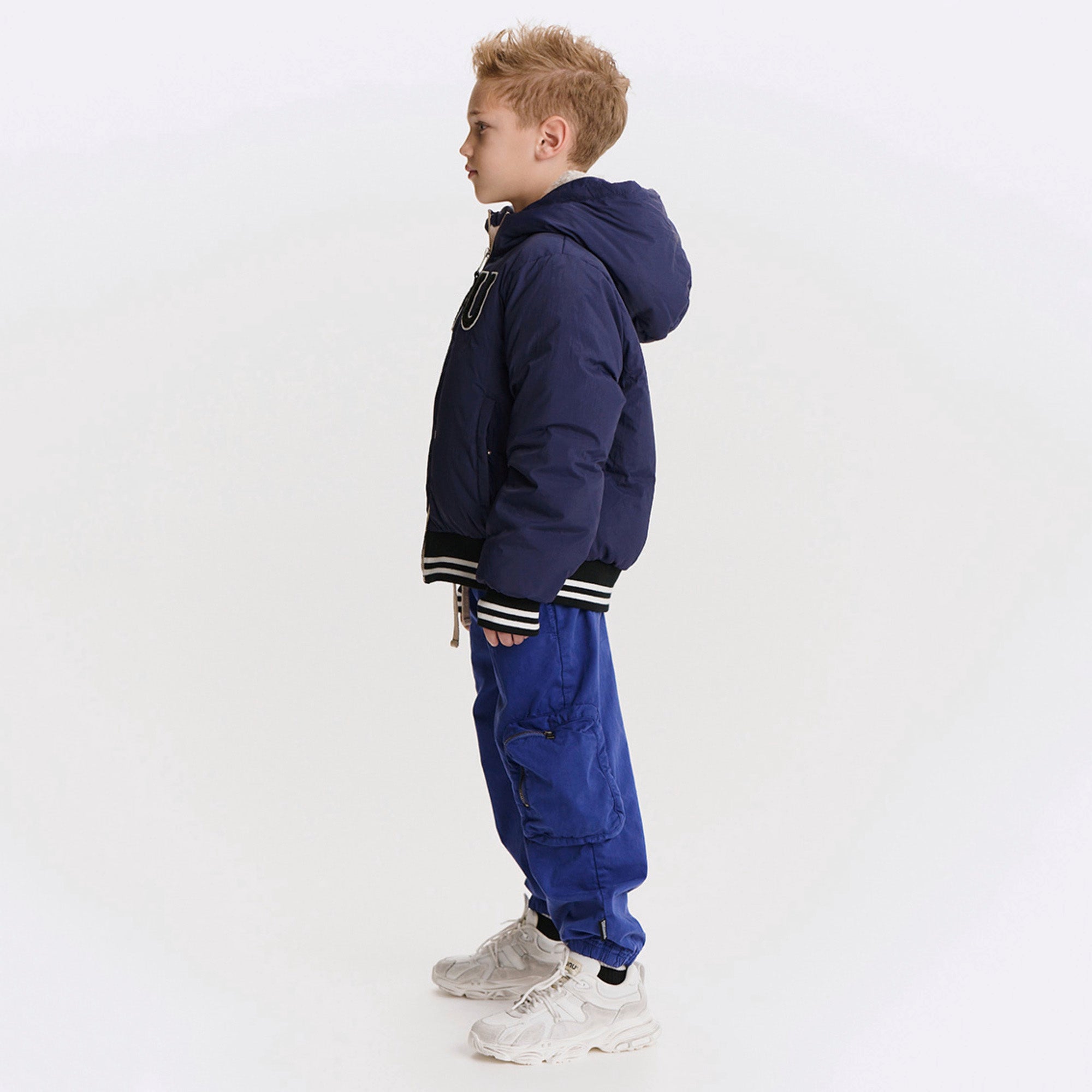 Nununu-Square Pocket Pants Blue