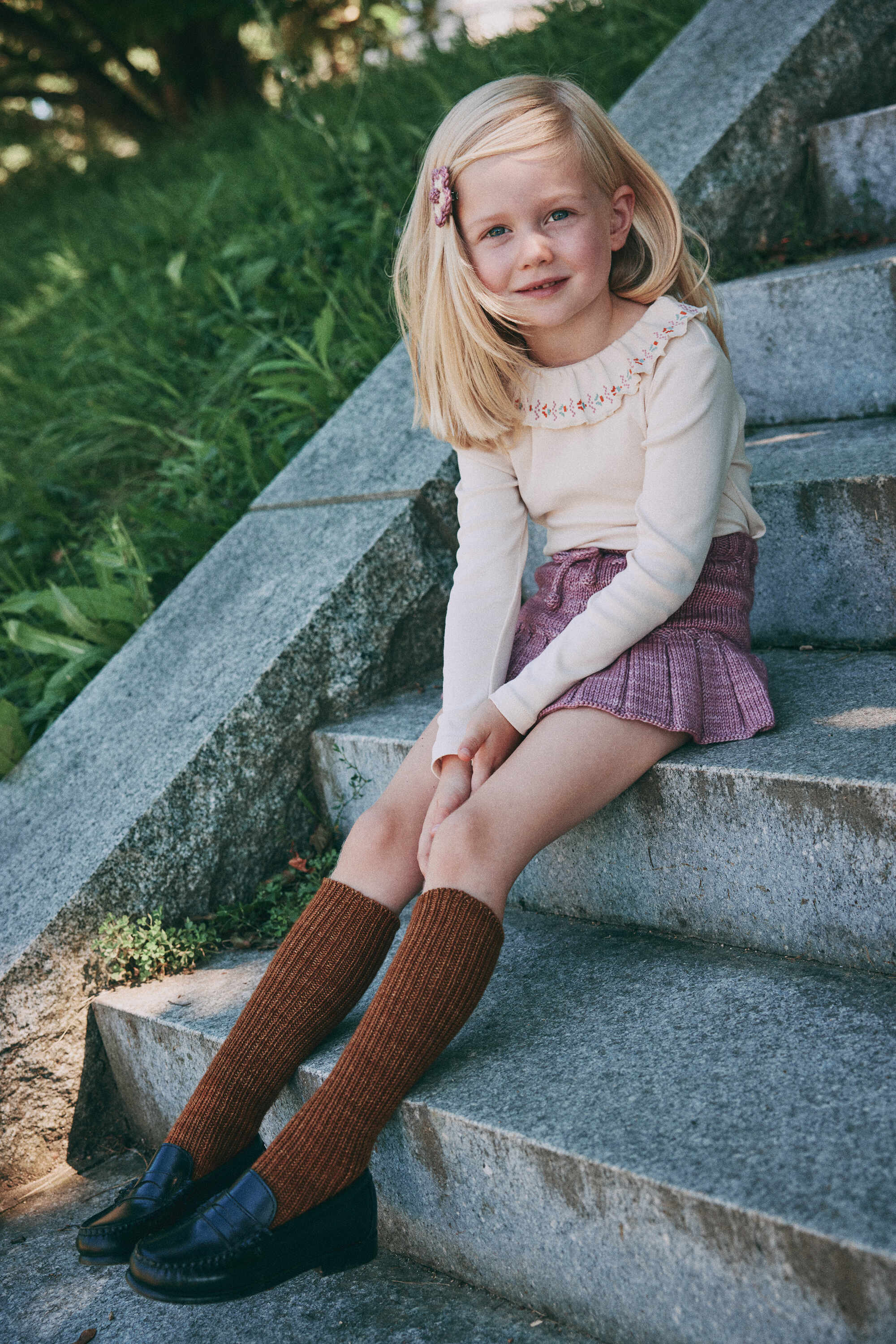 Misha & Puff-Skating Pond Skirt Antique Rose