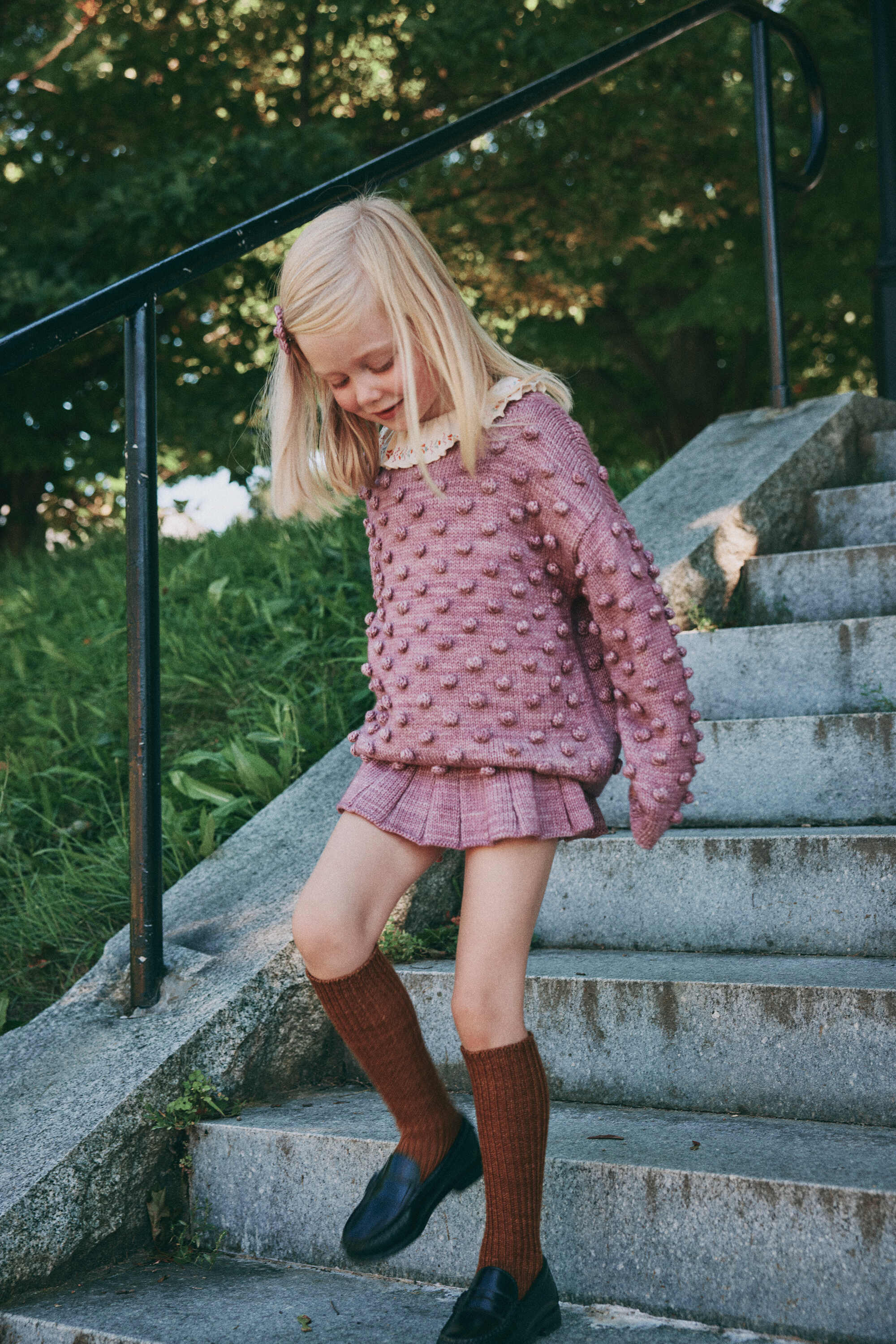 Misha & Puff-Skating Pond Skirt Antique Rose