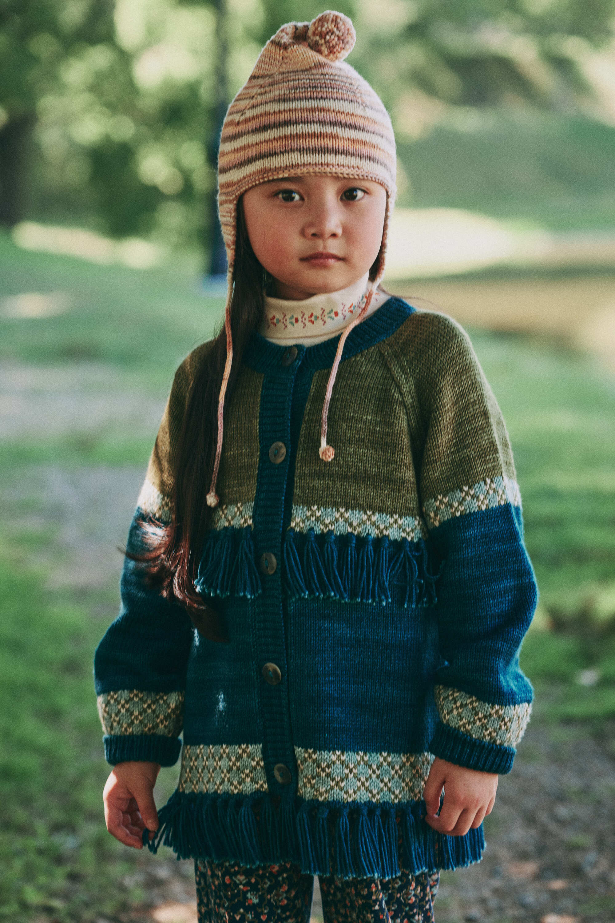 Misha & Puff-Lore Fringe Jacket Marine Blue