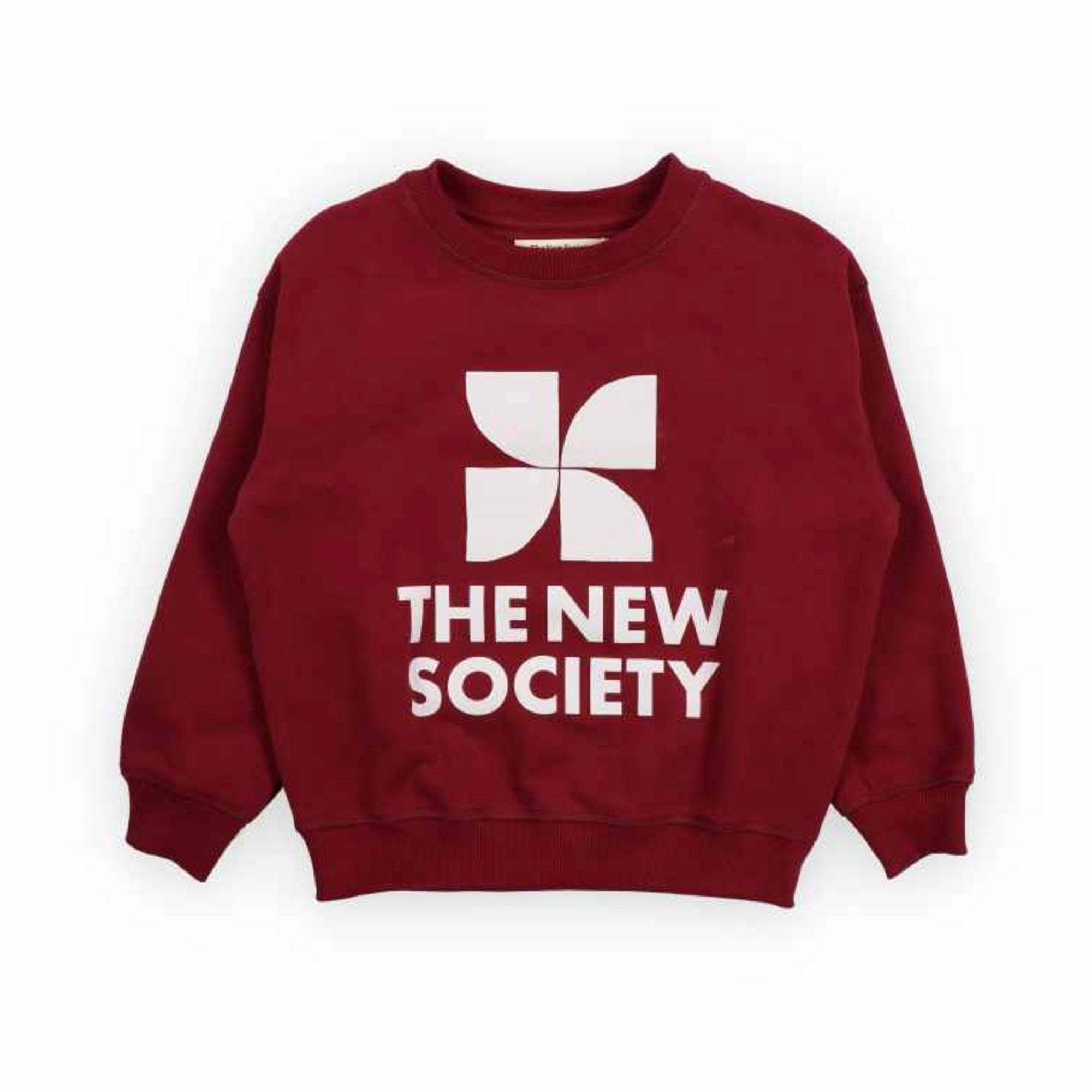 The New Society-TNS Logo Sweatshirt Plum Fantasy