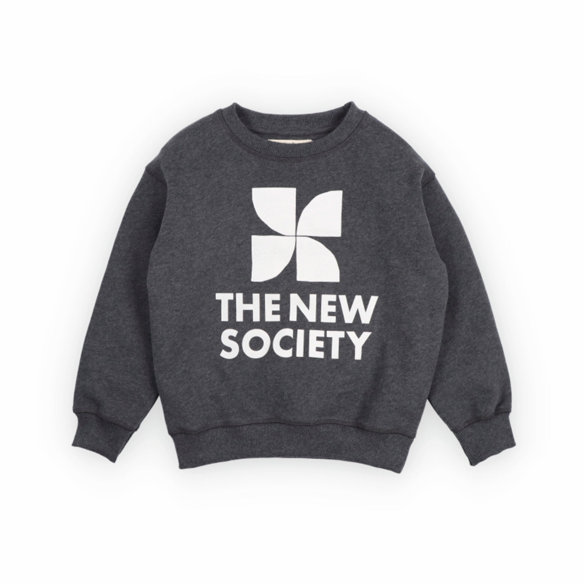 The New Society-TNS Logo Sweatshirt Galactic Grey Melange