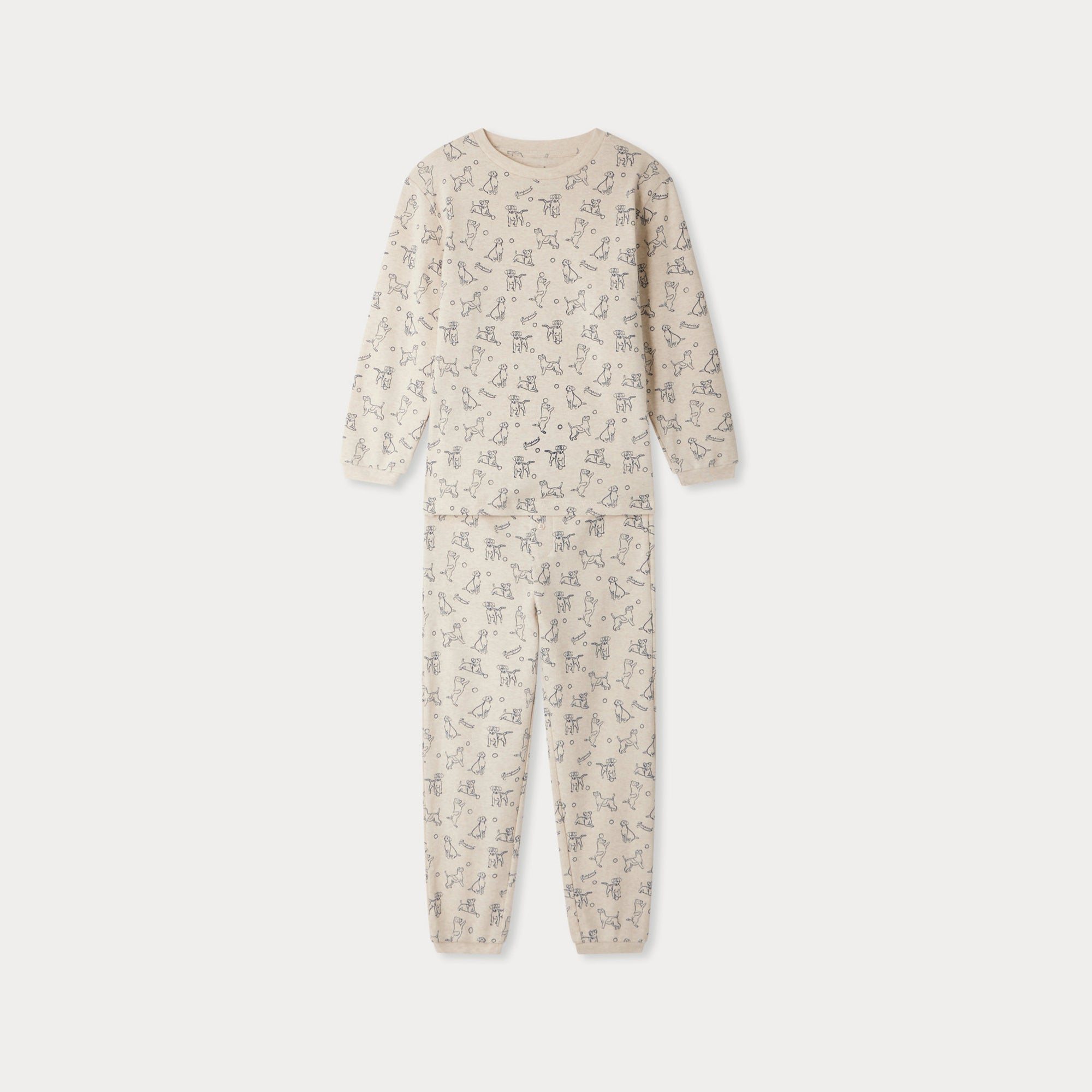 Bonpoint-Planet two-piece organic cotton pajamas