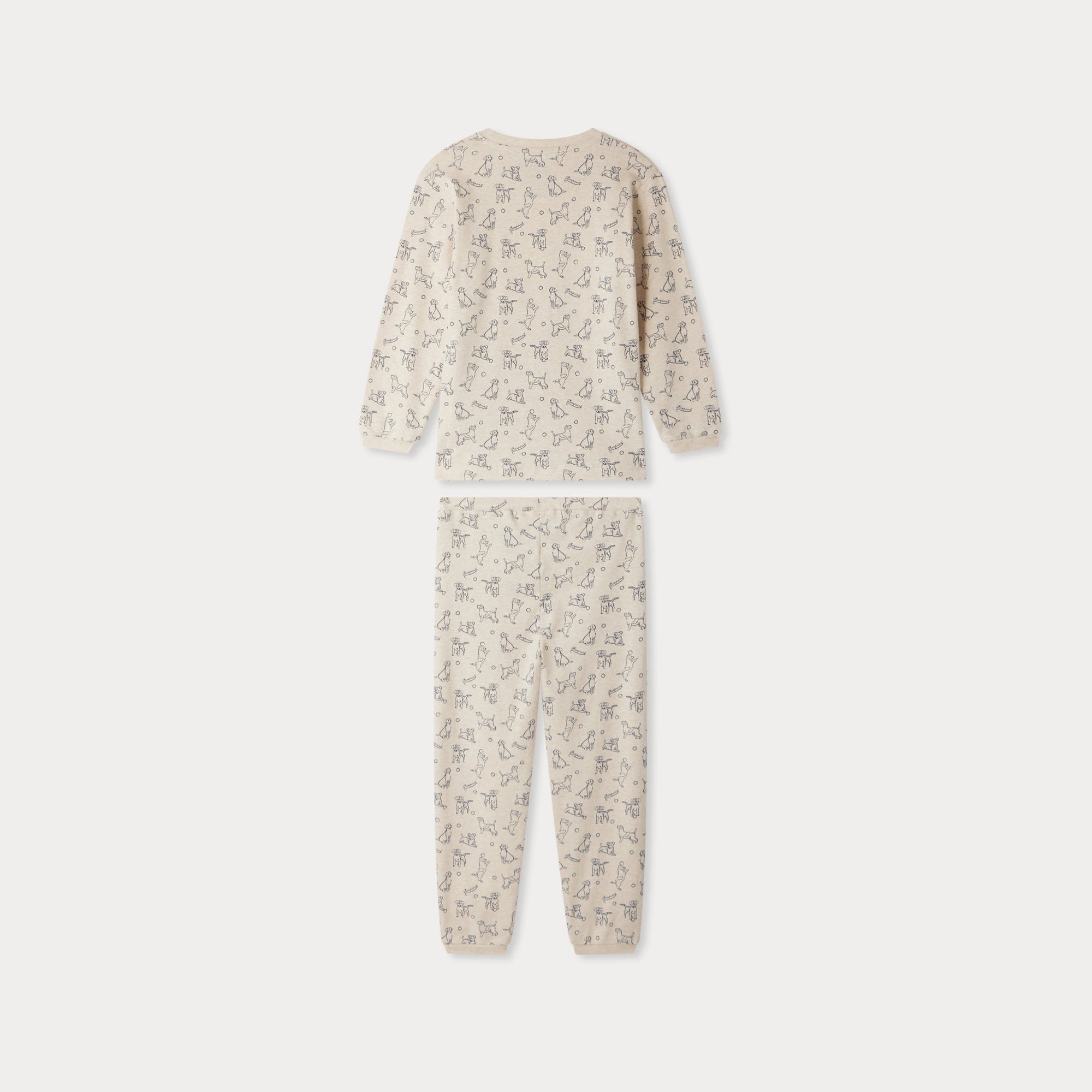 Bonpoint-Planet two-piece organic cotton pajamas