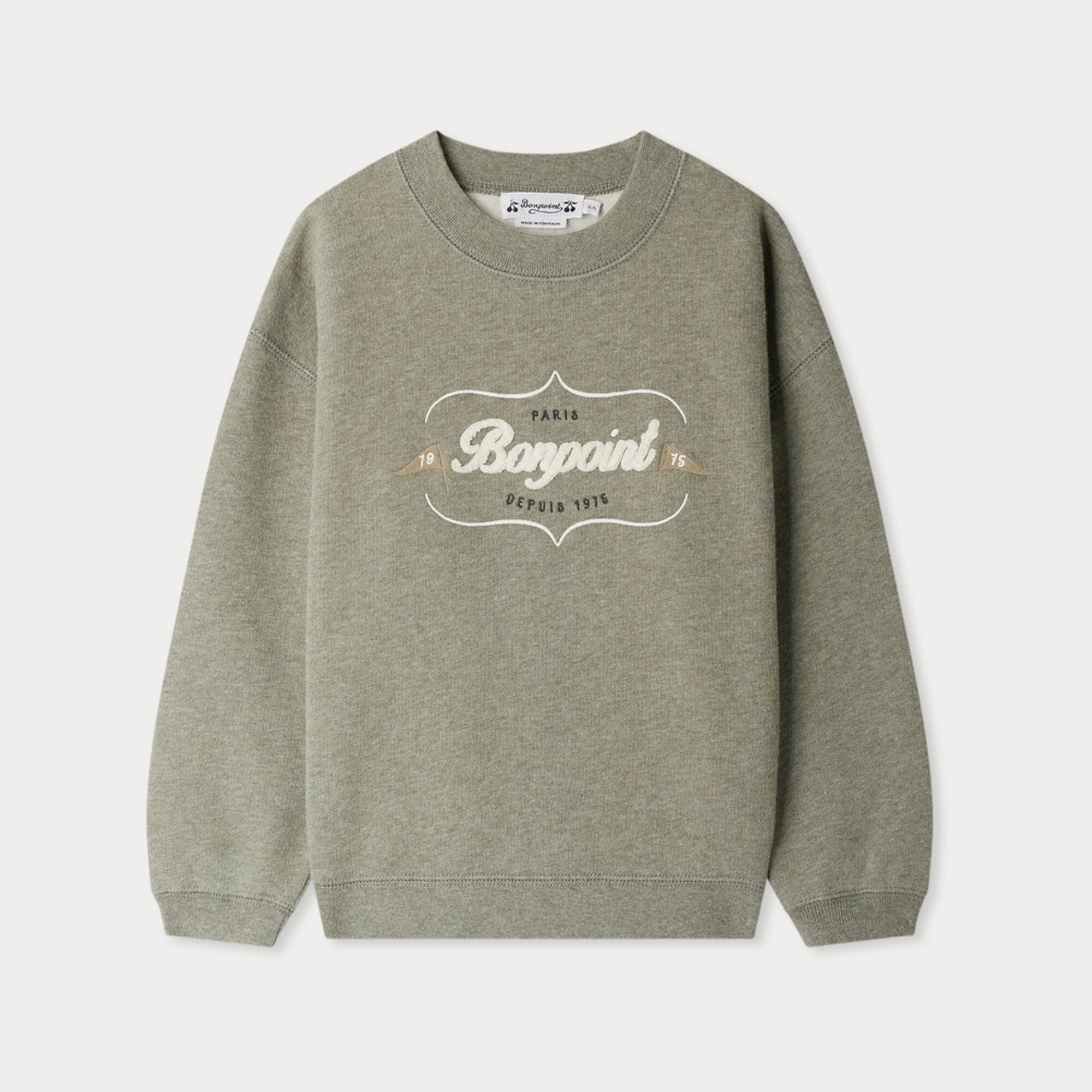 Bonpoint-Tonino sweatshirt with Bonpoint Heritage logo embroidery