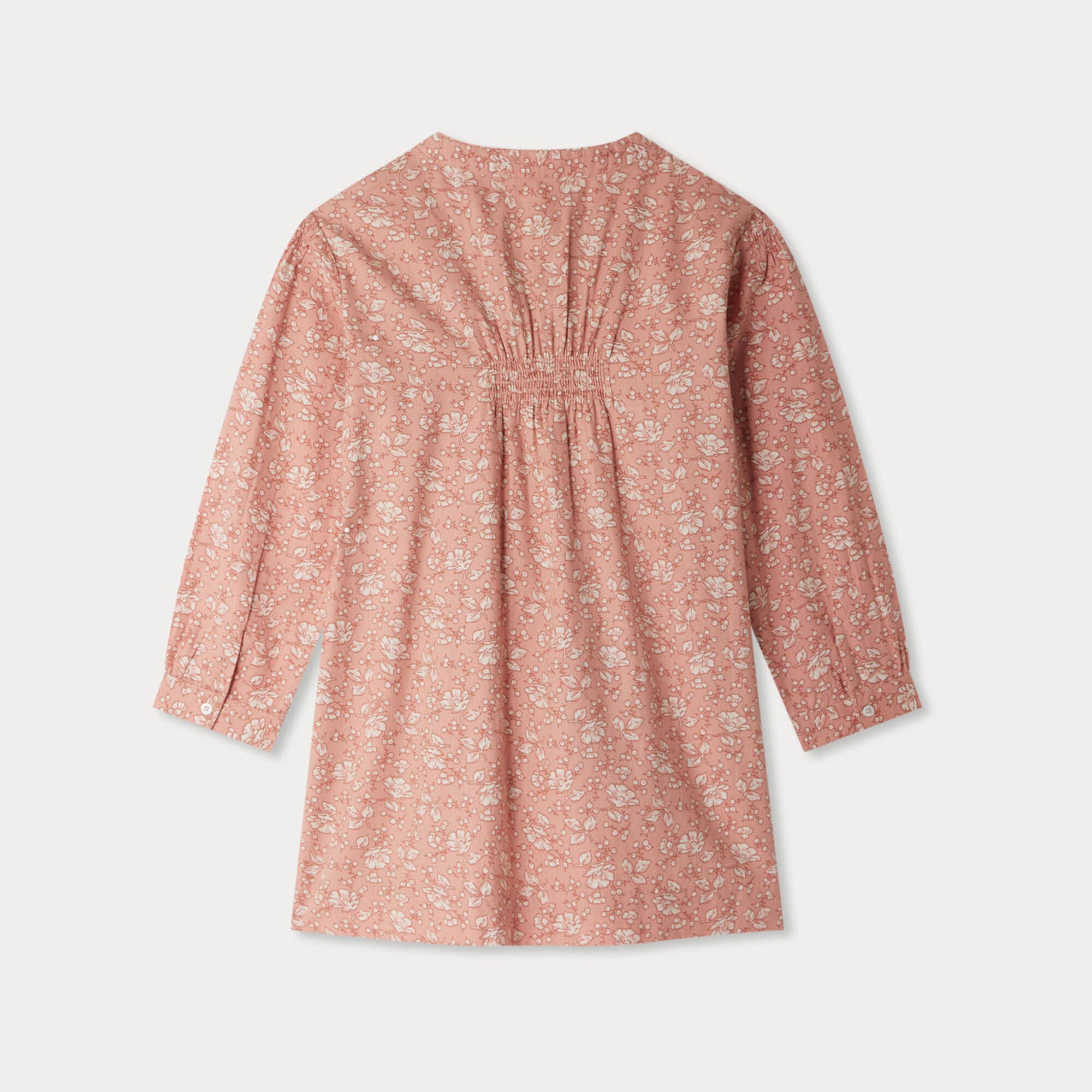 Bonpoint-Tania dress with floral print in organic cotton