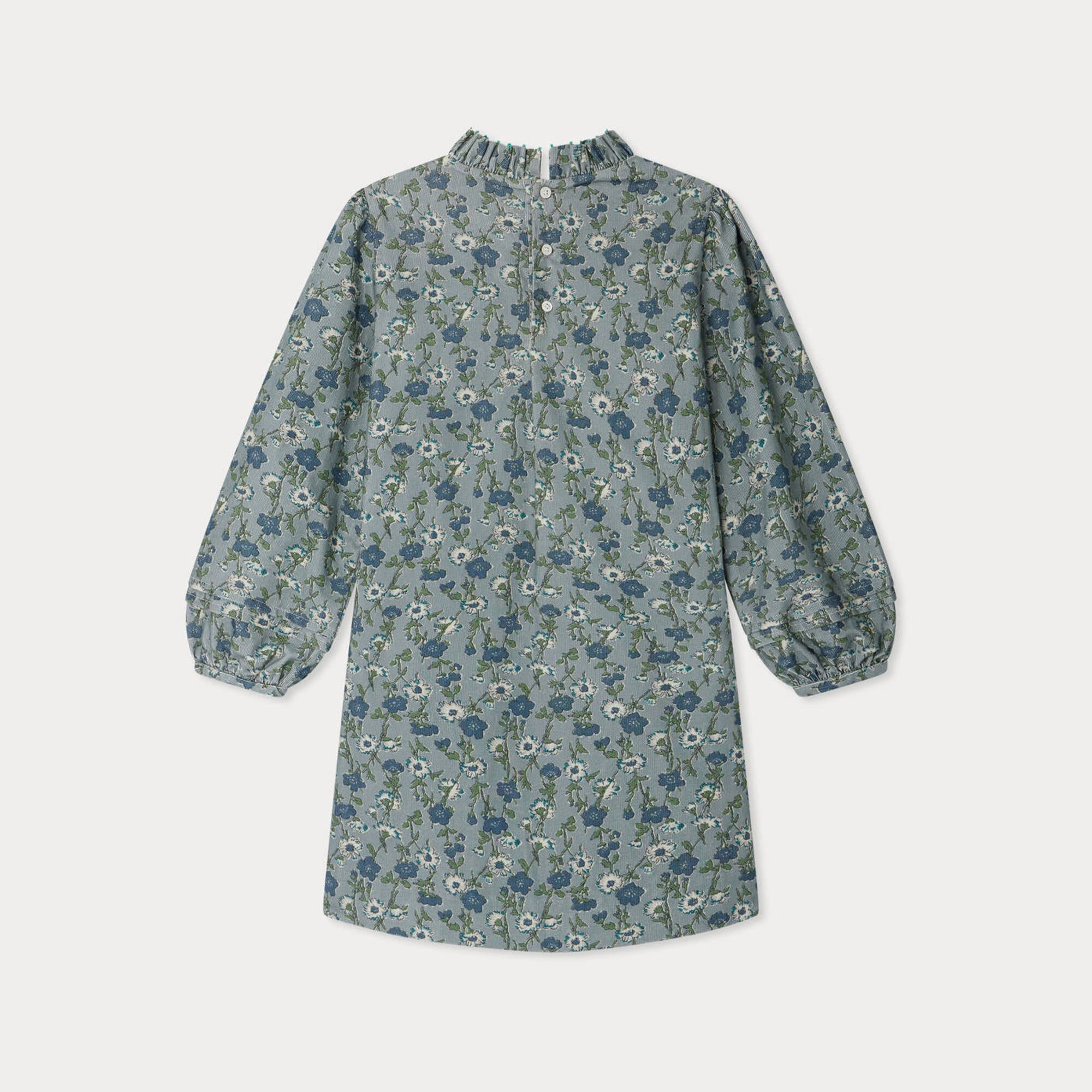 Bonpoint-ROBE TOPAZ FL VERT DE GRIS