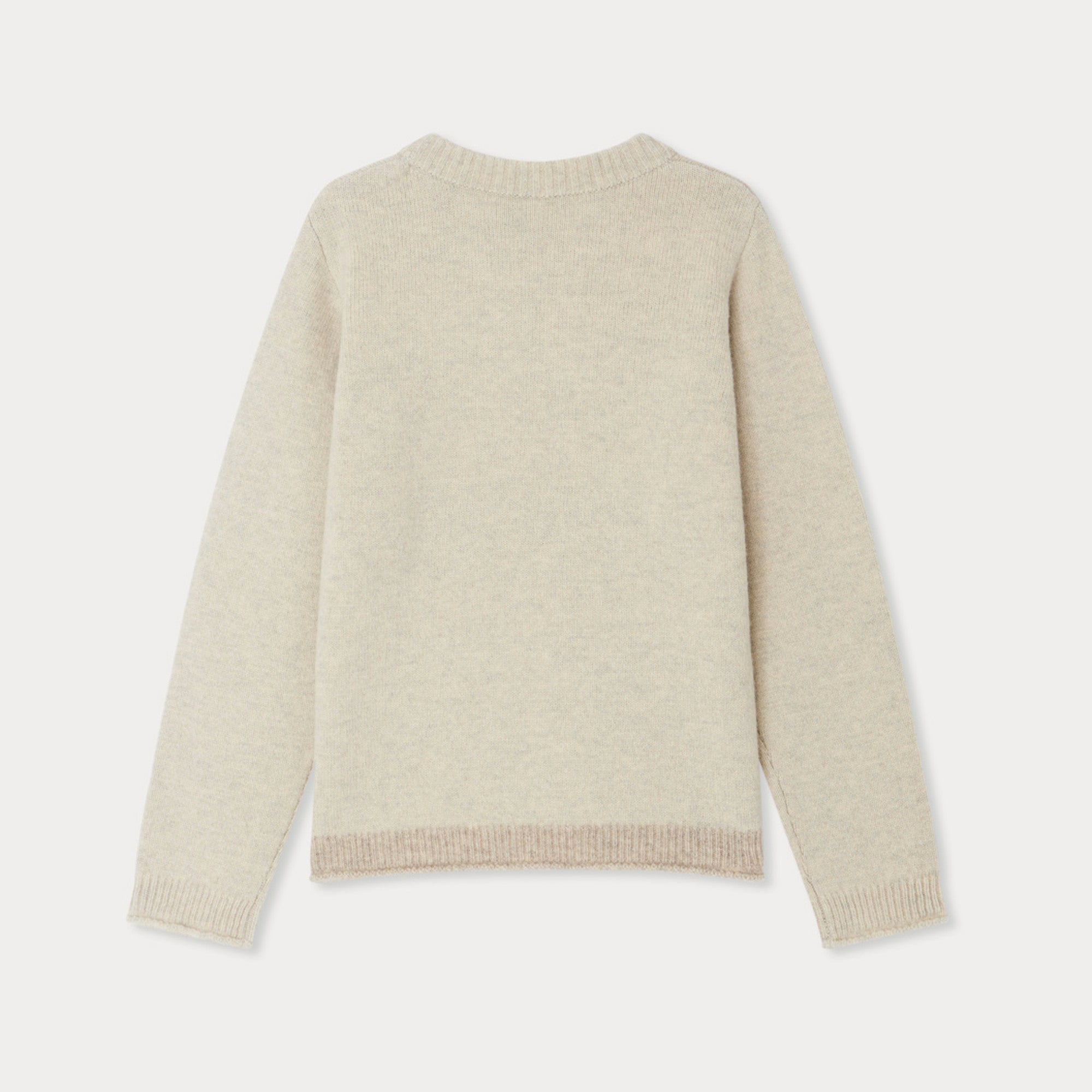 Bonpoint-Jodora sweater in jacquard and hand embroidery Café Bonpoint
