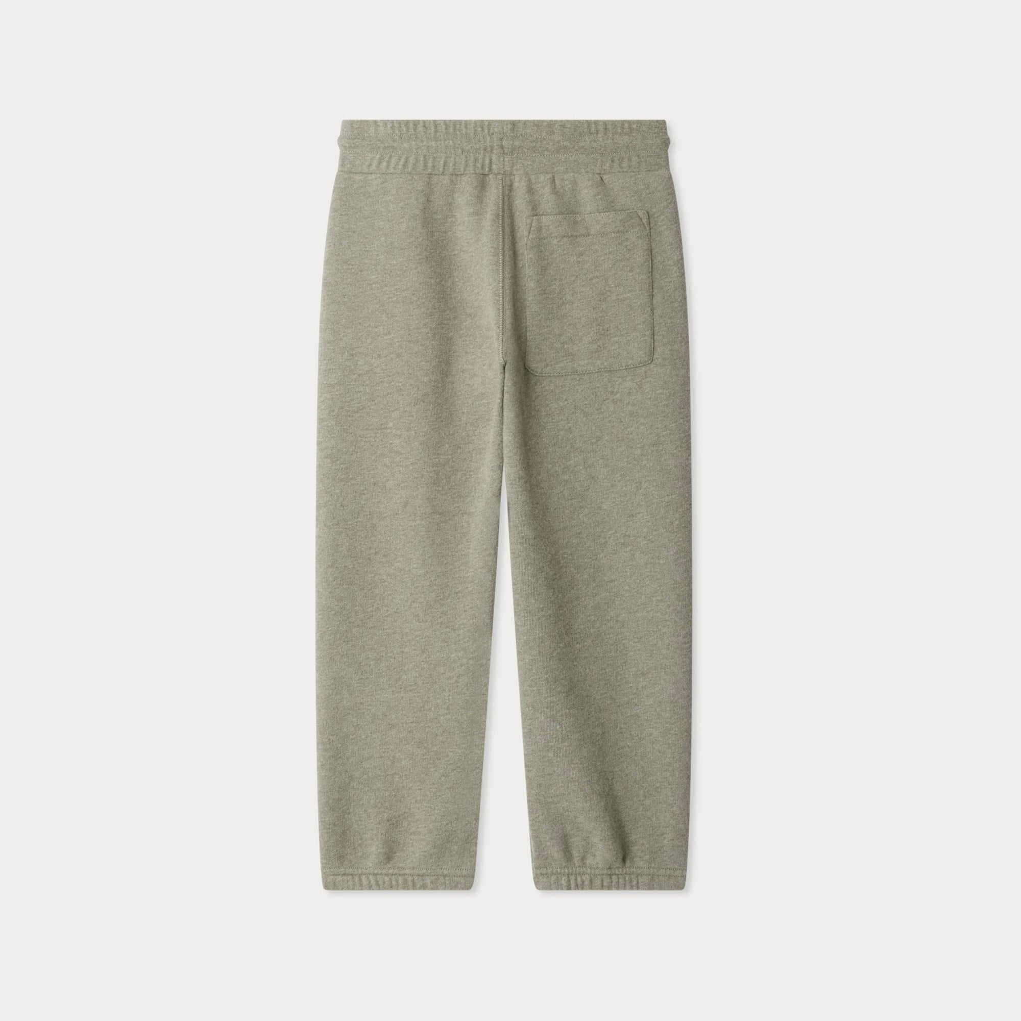 Bonpoint-Tidji jogging pants with elasticated waistband in green organic cotton