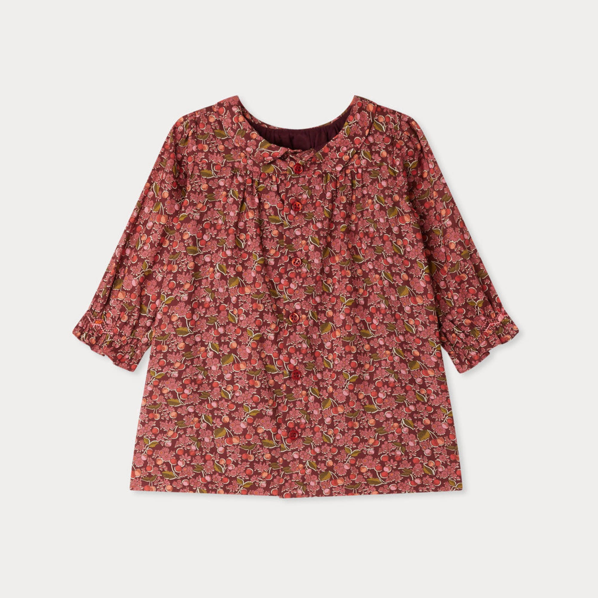 Bonpoint-Juju smocked dress in Liberty fabric in organic cotton