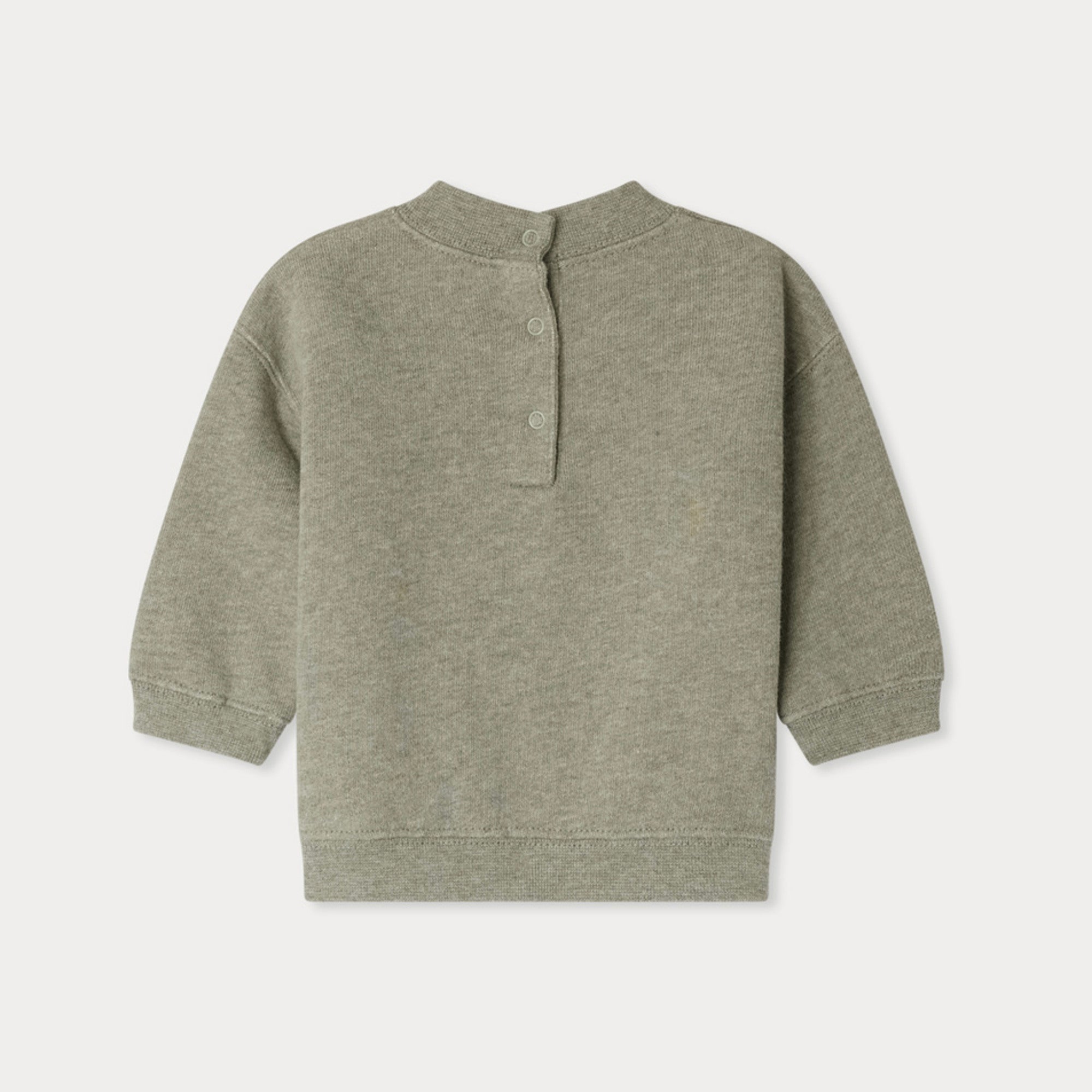 Bonpoint-SWEAT DADY VERT DE GRIS