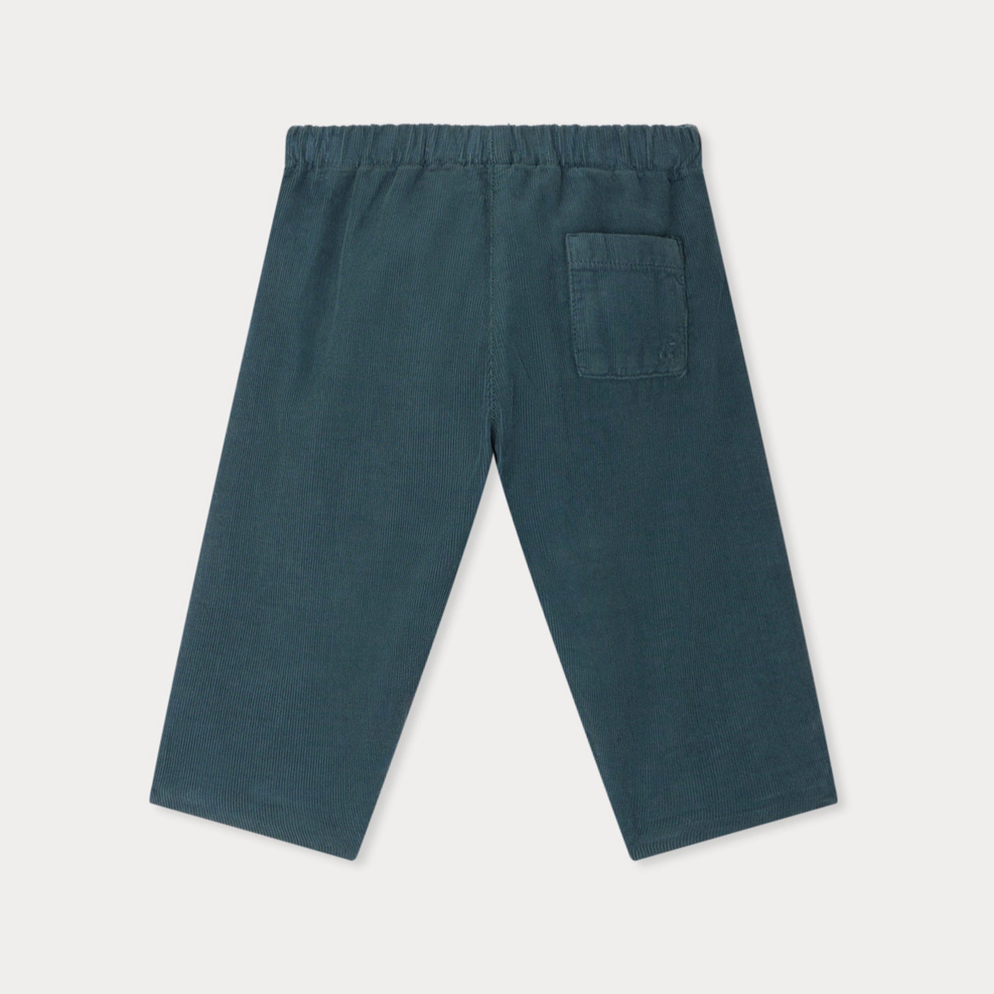 Bonpoint-Dandy pants in green organic cotton velvet