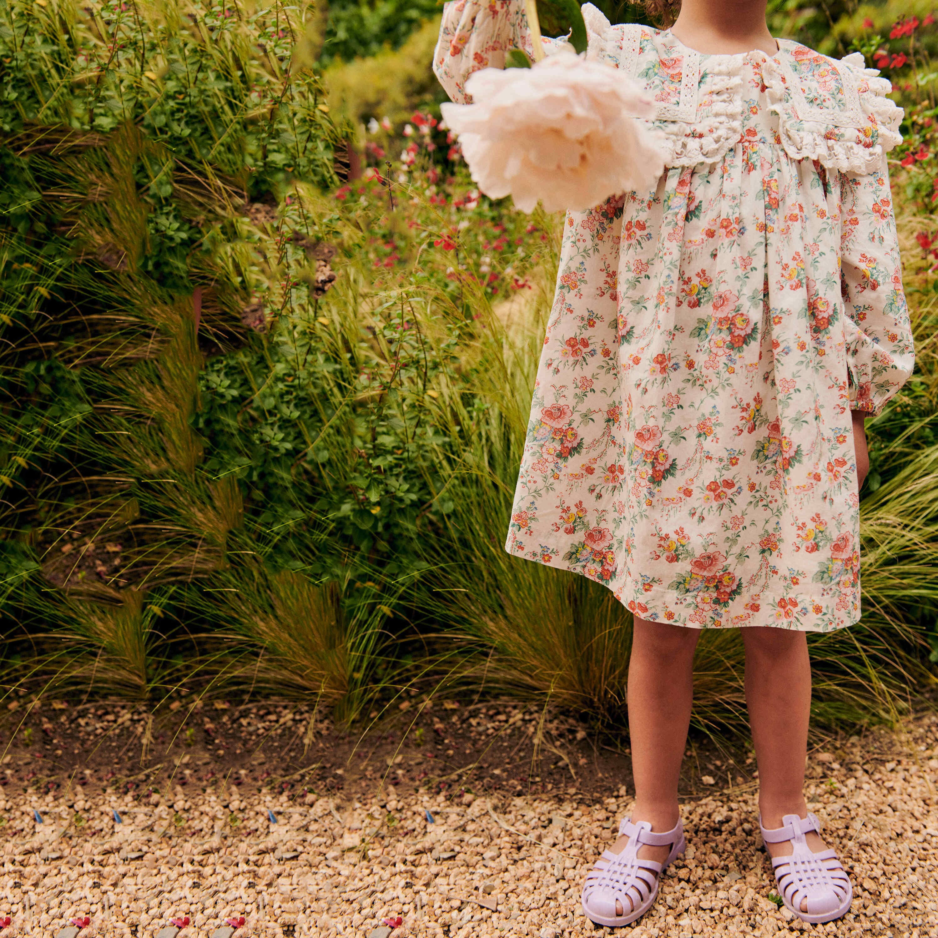 Girls Floral Cotton Dress