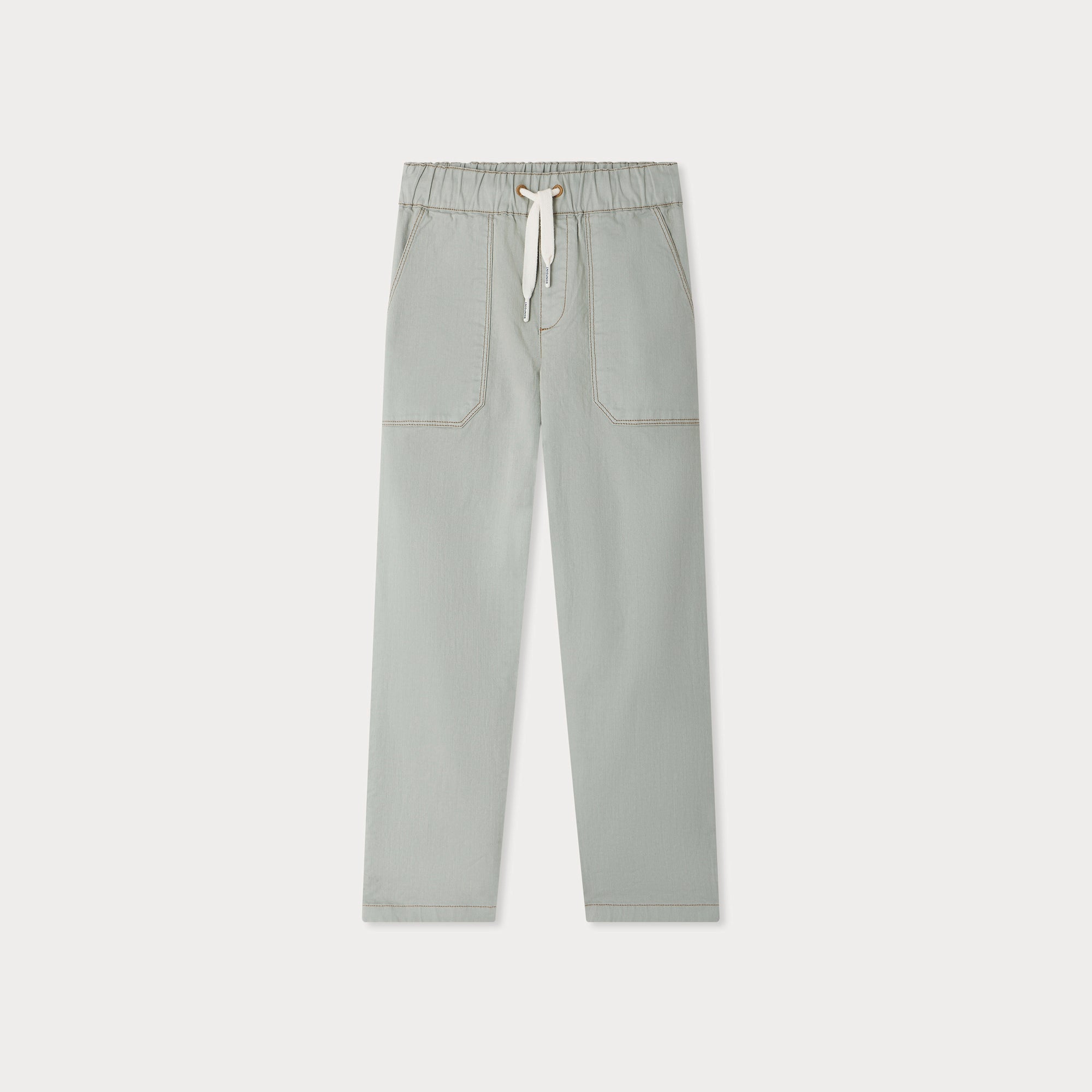 Bonpoint-Light Blue Casual Cotton Pants