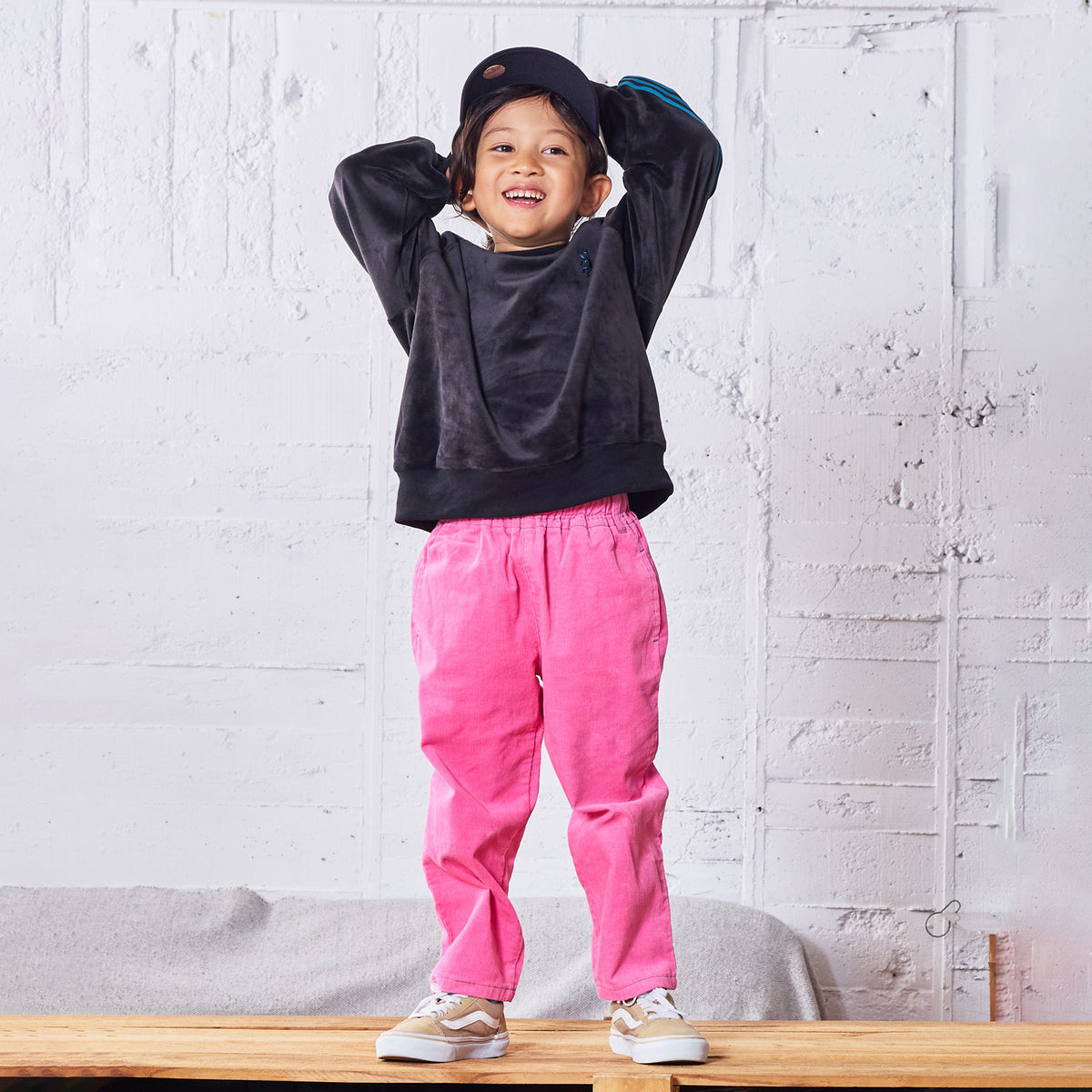 Markey's-Velour Track Pullover Black