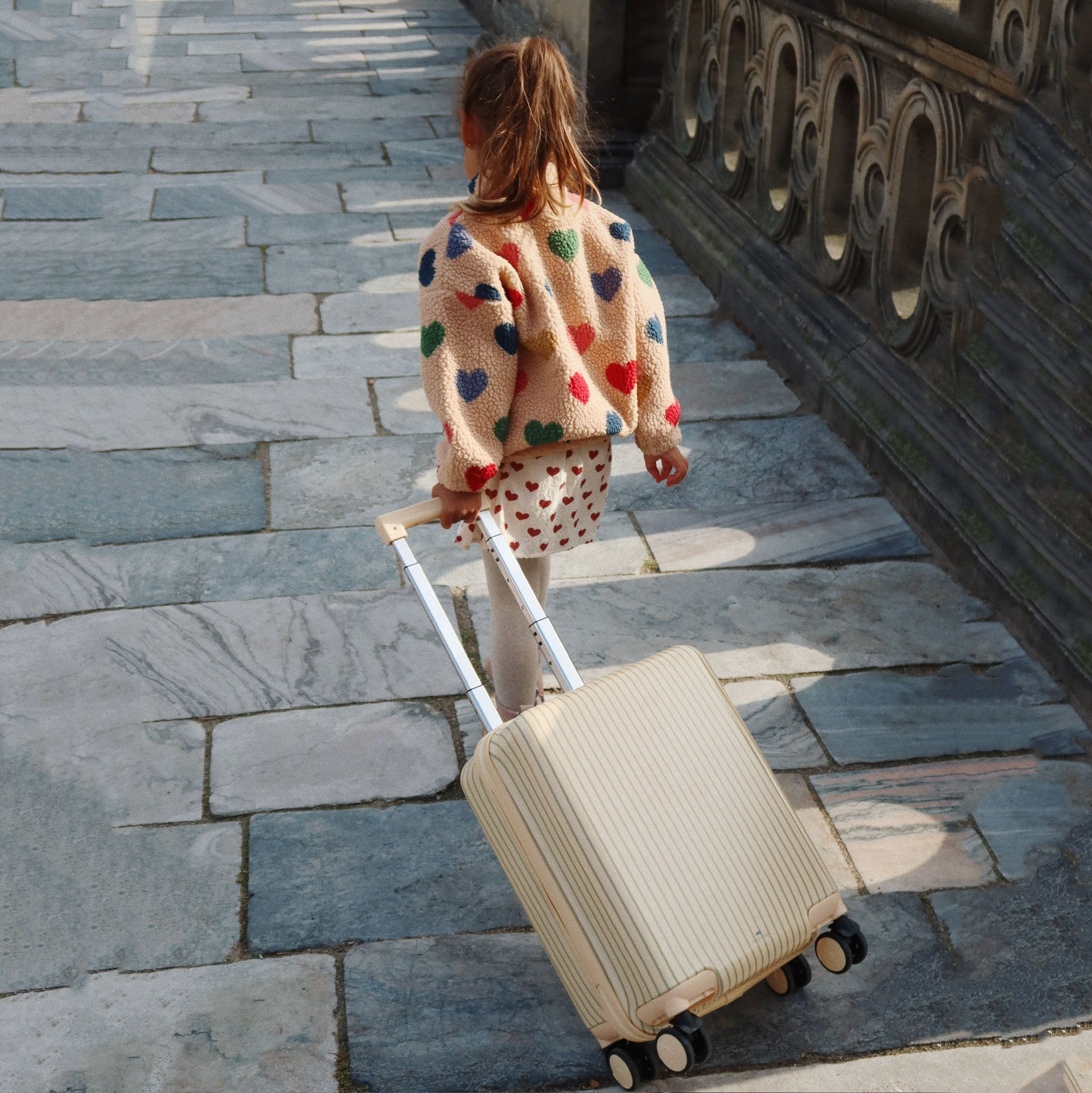 Konges Sløjd-Travel Suitcase Tea Stripe