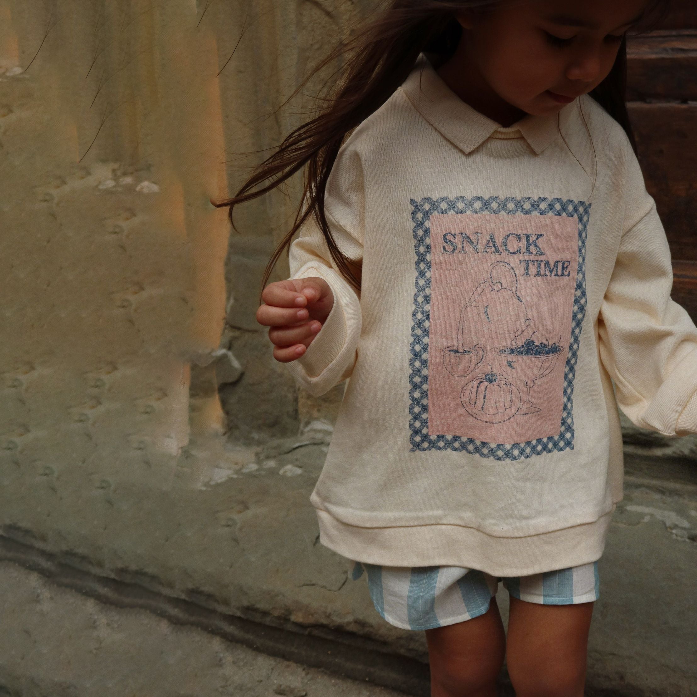 Konges Sløjd-Girl Spotty Ls Polo Gots Buttercream