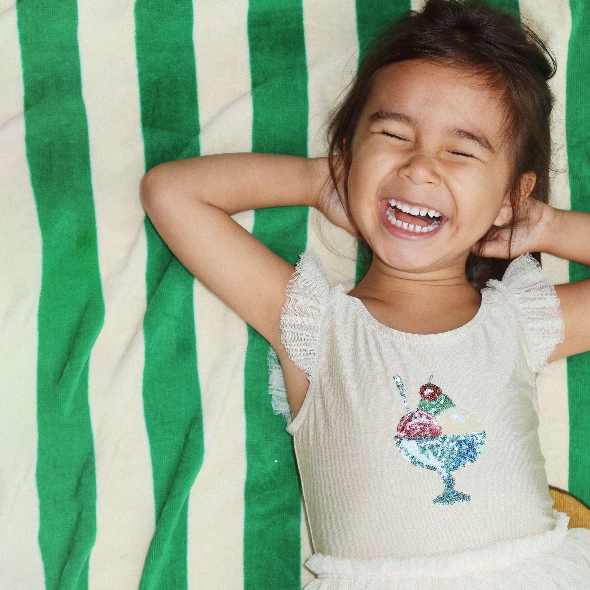 Konges Sløjd-Girl Amandine Swimsuit Rosewater