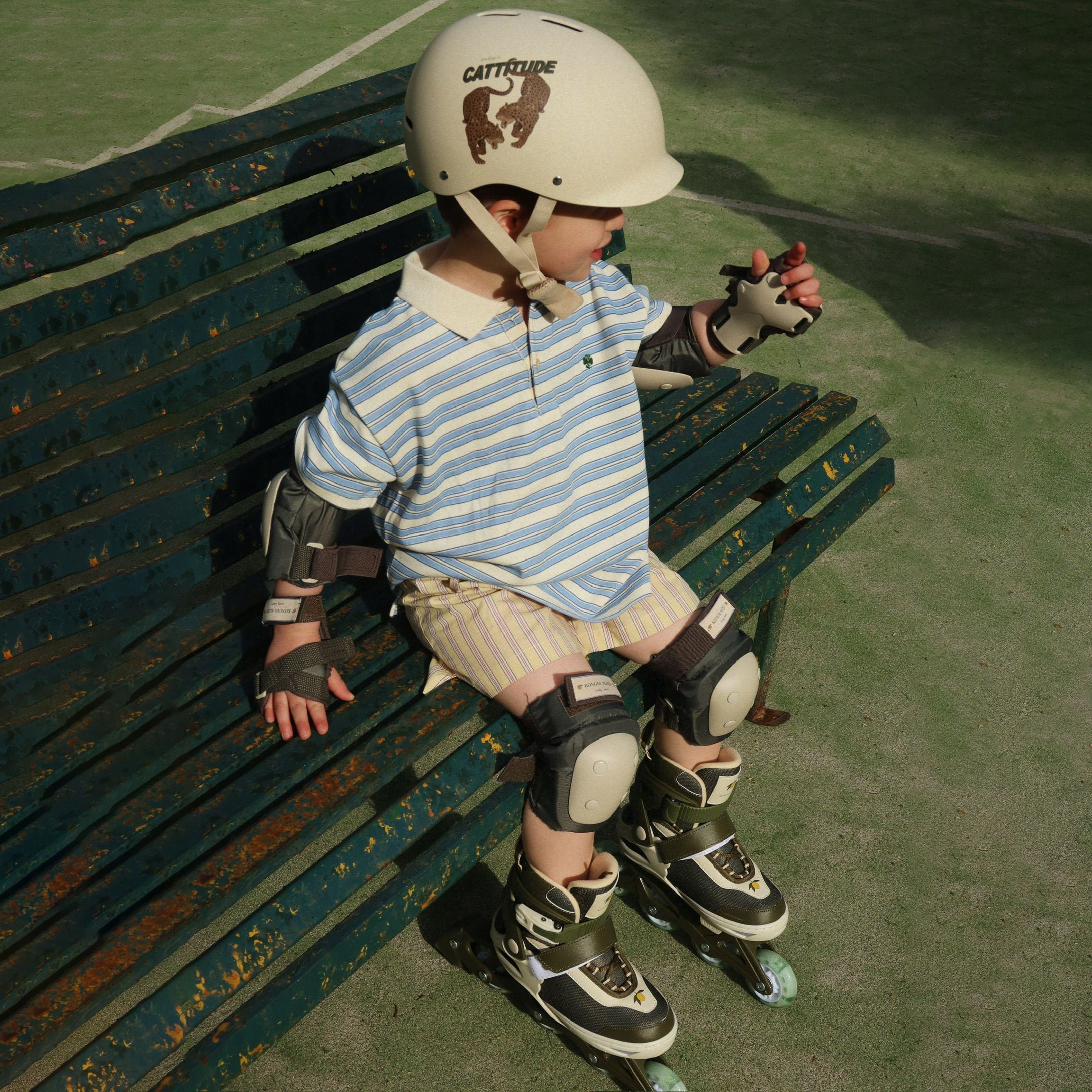 Konges Sløjd-Boy Spotty Ss Polo Gots Stripe Ciel