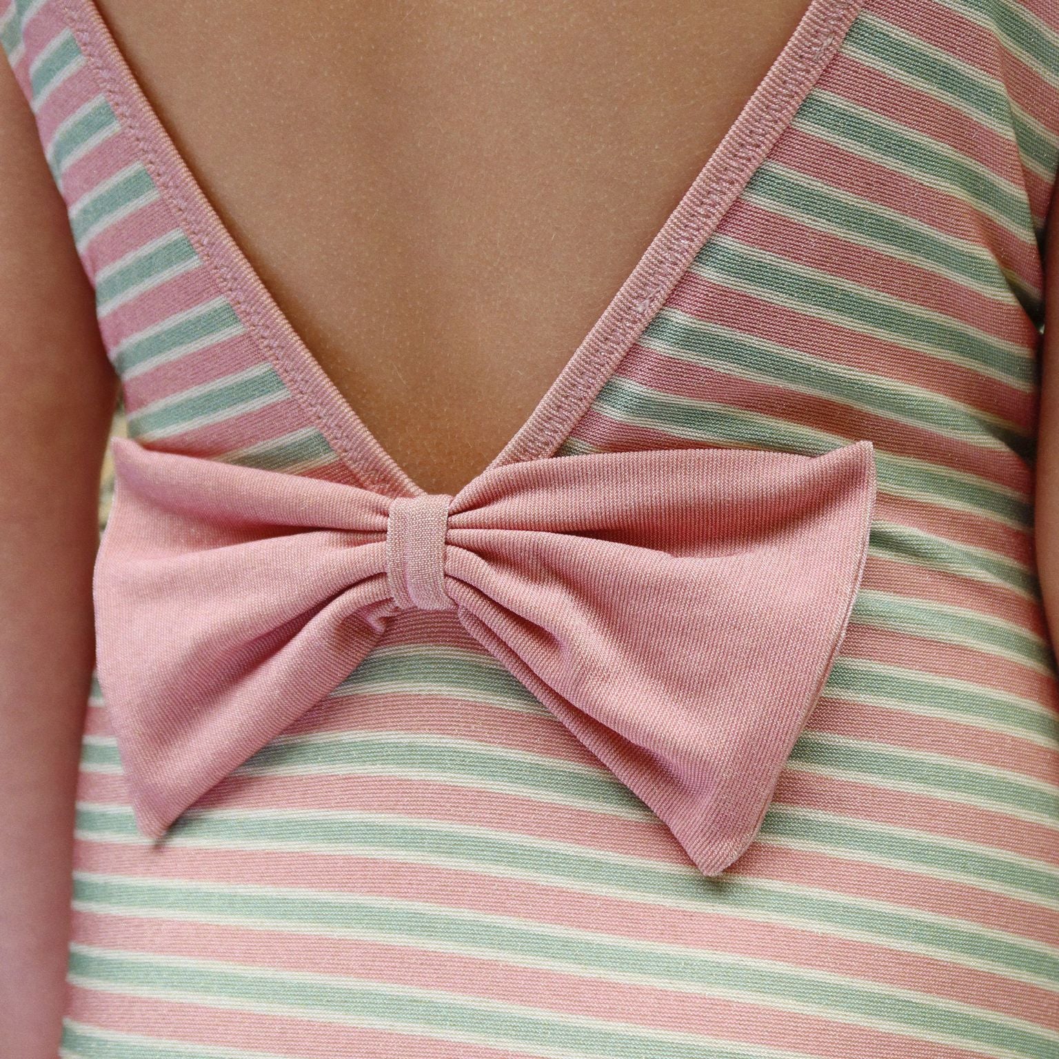 Konges Sløjd-Girl Bowwow Swimsuit Blush Stripe