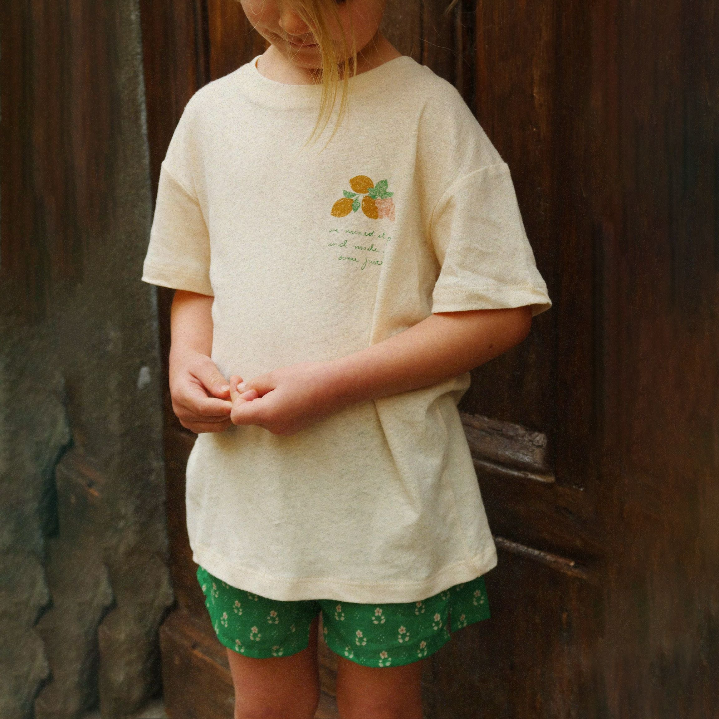 Konges Sløjd-Girl Era Tee Ocs Buttercream/Juicy