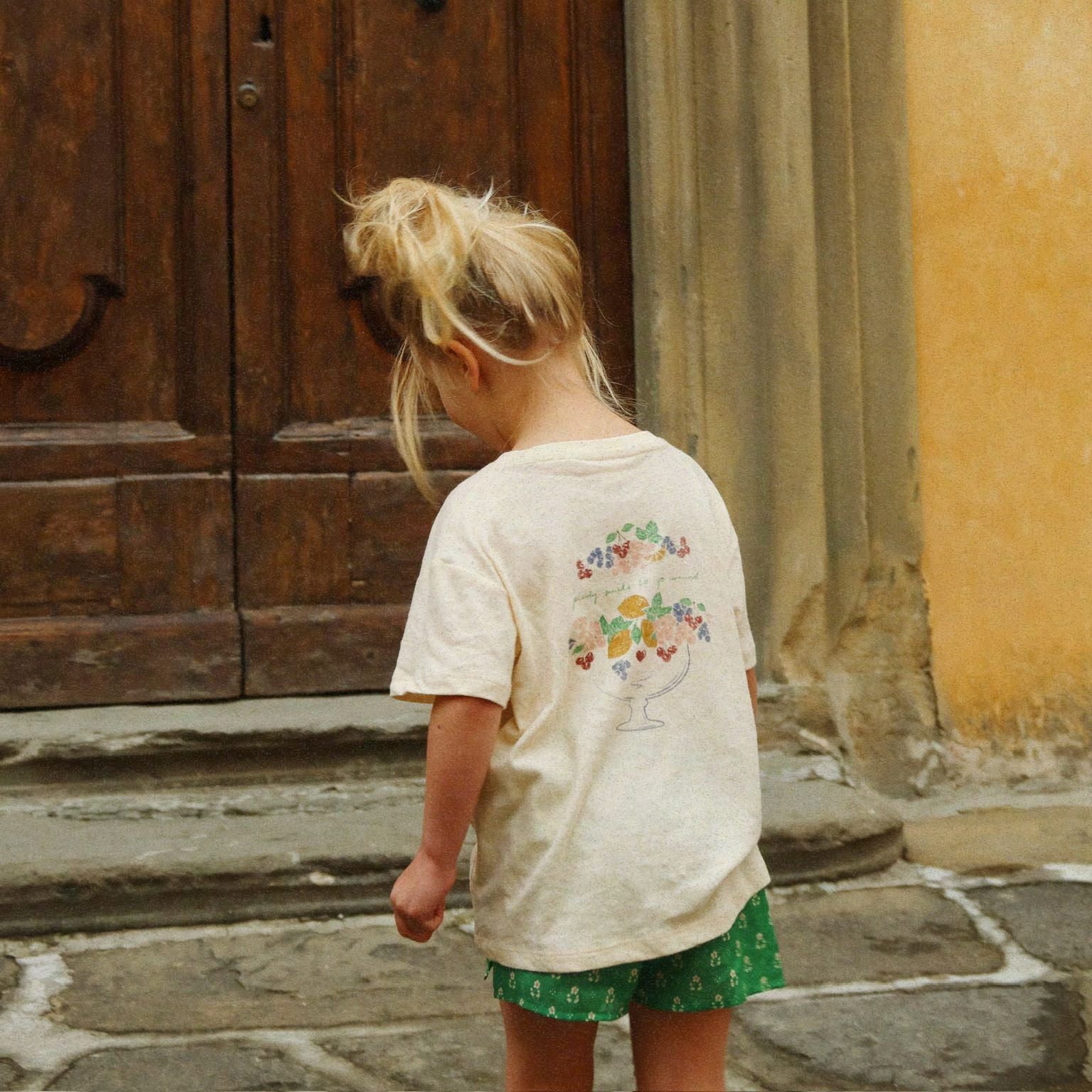 Konges Sløjd-Girl Era Tee Ocs Buttercream/Juicy