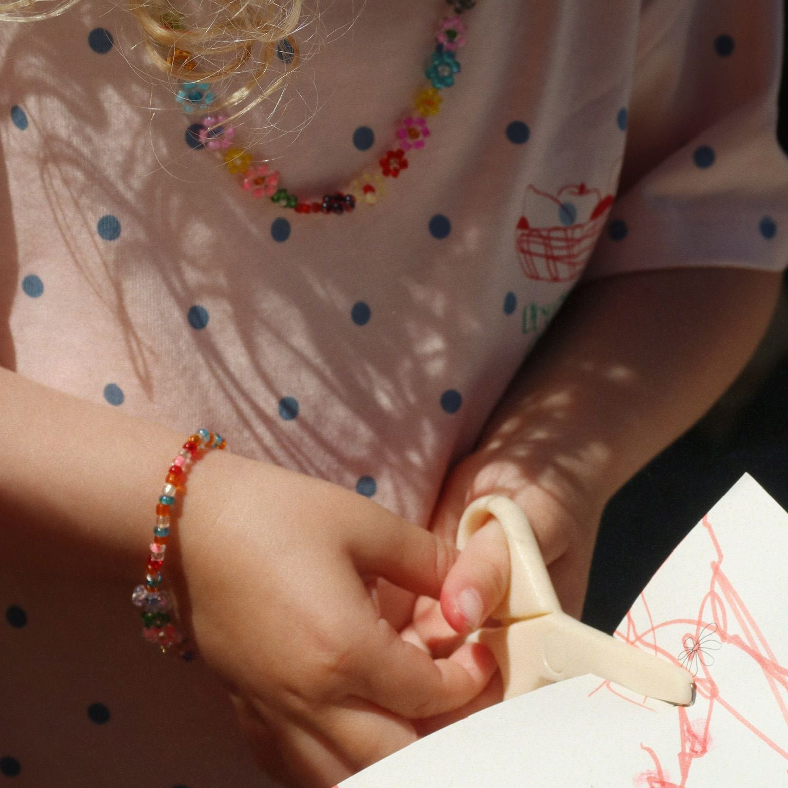 Konges Sløjd-Girl Lin Tee Set Gots Rosewater Dot